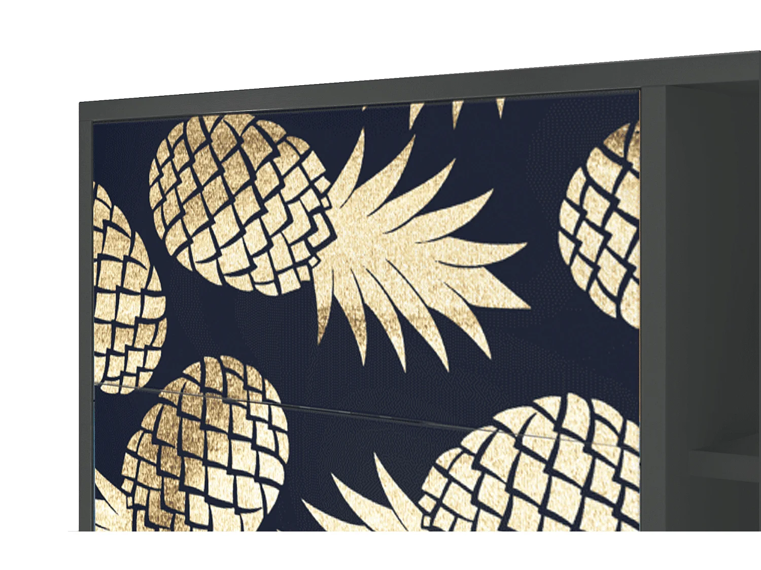 Sideboard - 125x98x48 cm - BS2 - Sunny Pineaple, Anthrazit