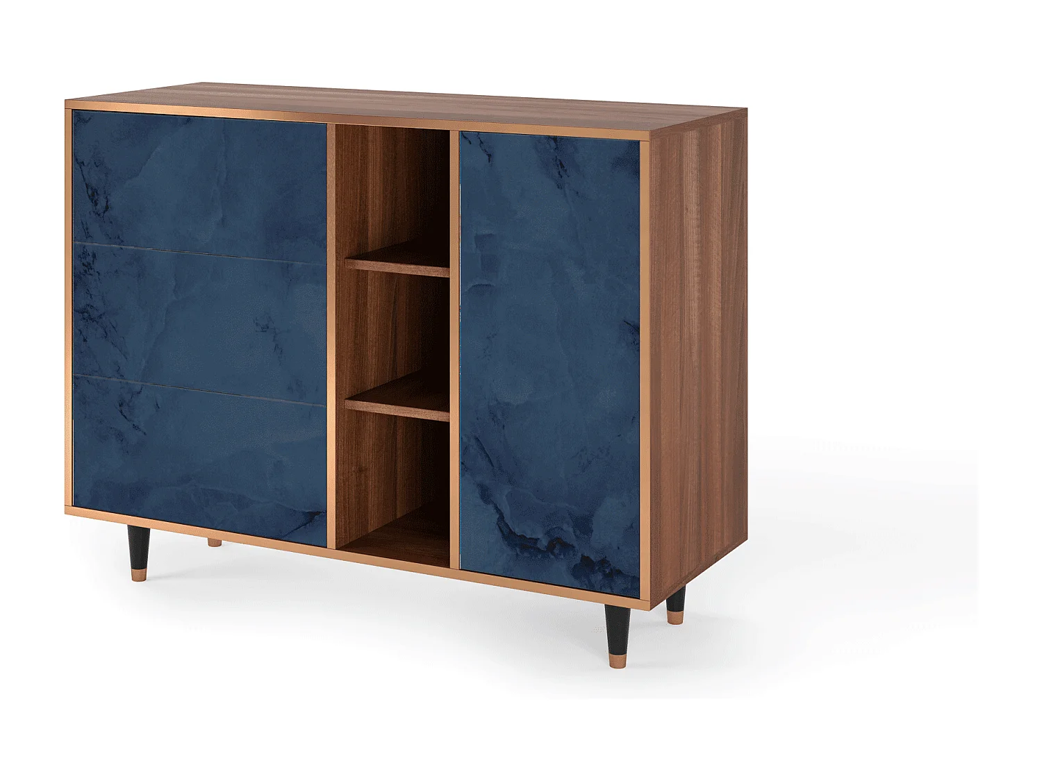 Buffet - 125x98x48 cm - BS2 - Endless Galaxi, Noyer