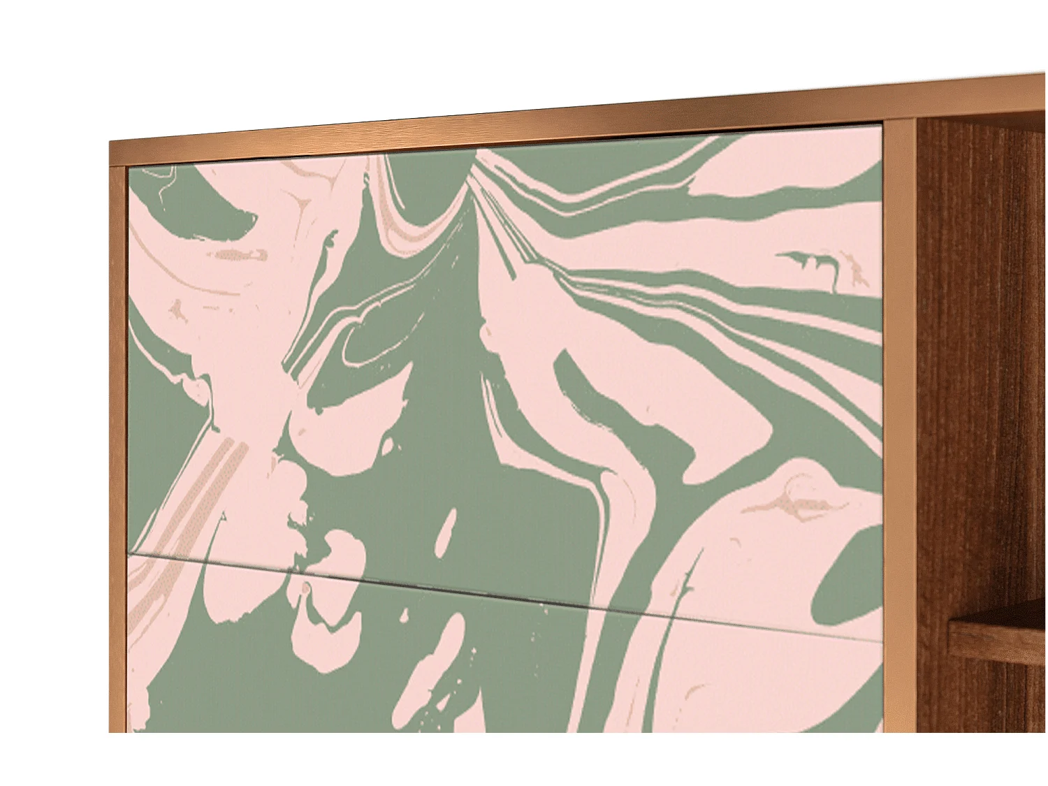 Buffet - 125x98x48 cm - BS2 - Aquarelle, Noyer