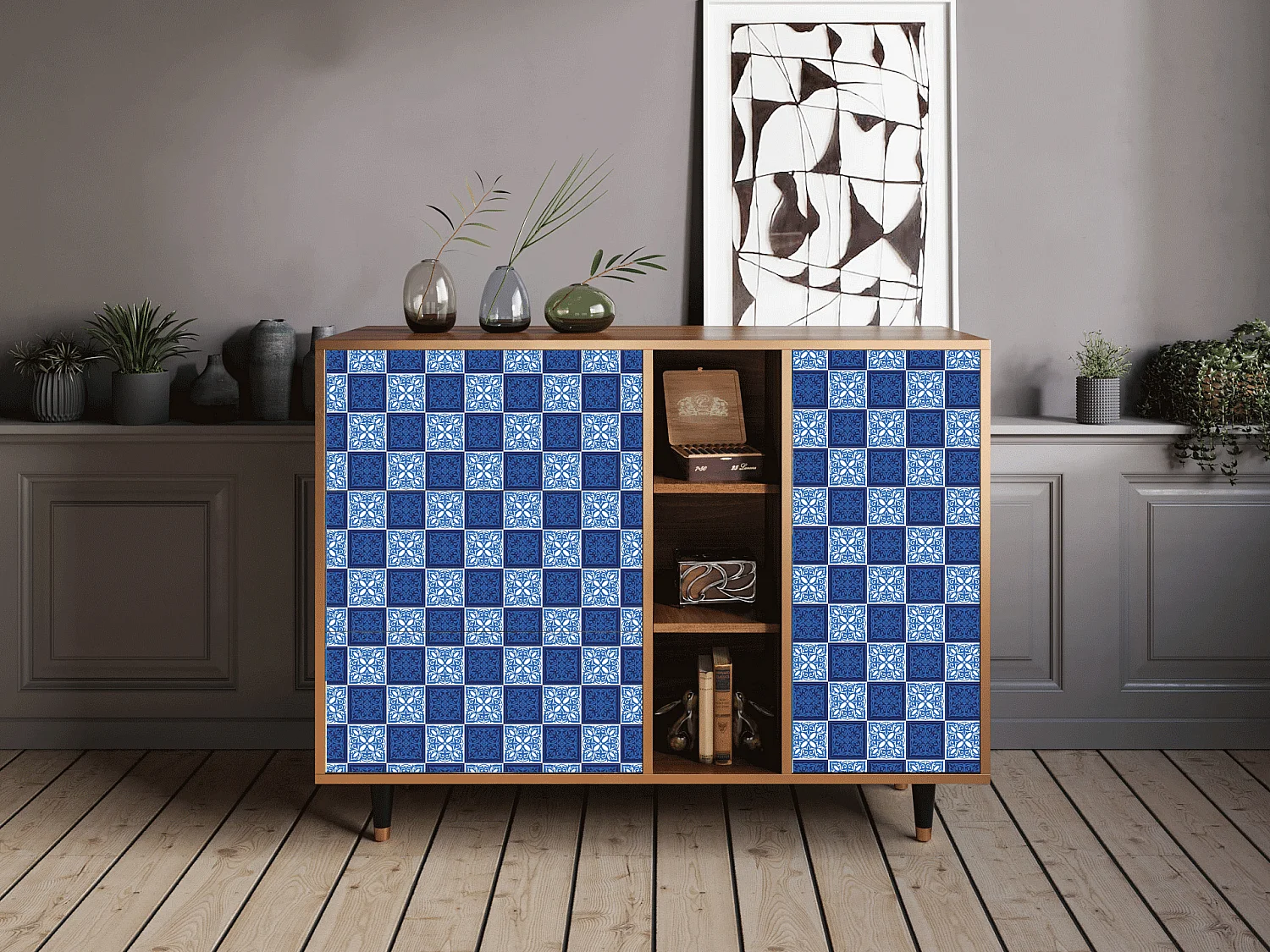 Buffet - 125x98x48 cm - BS2 - Light Path, Noyer