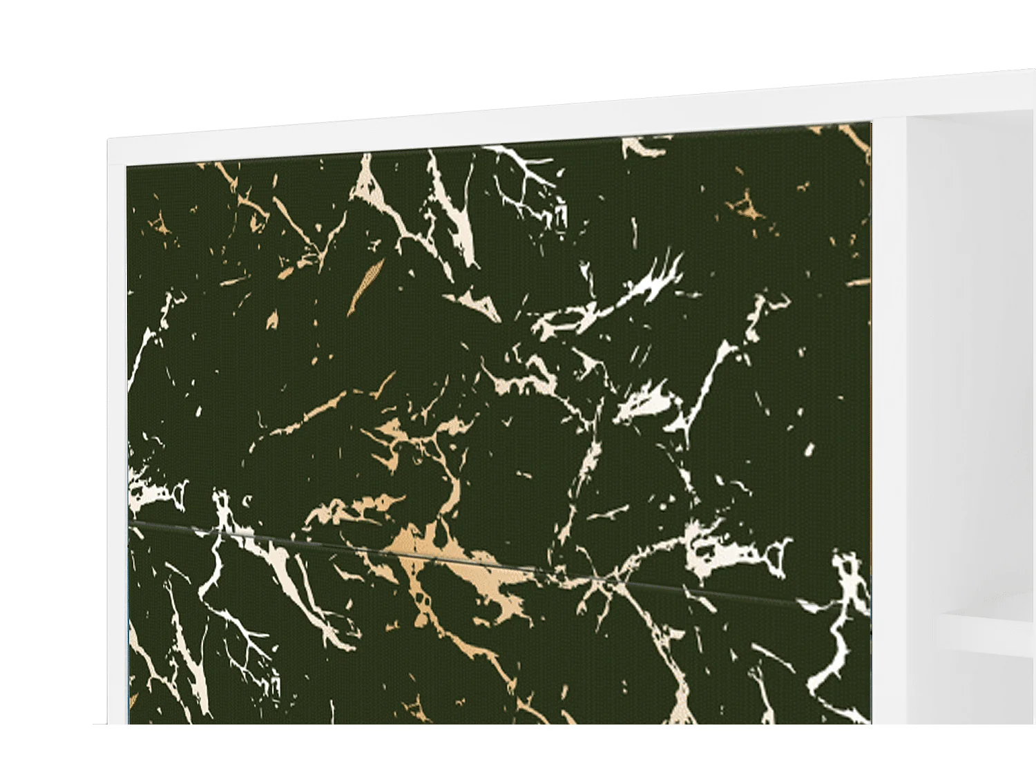 Buffet - 125x98x48 cm - BS2 - Amazon Forest, Blanc