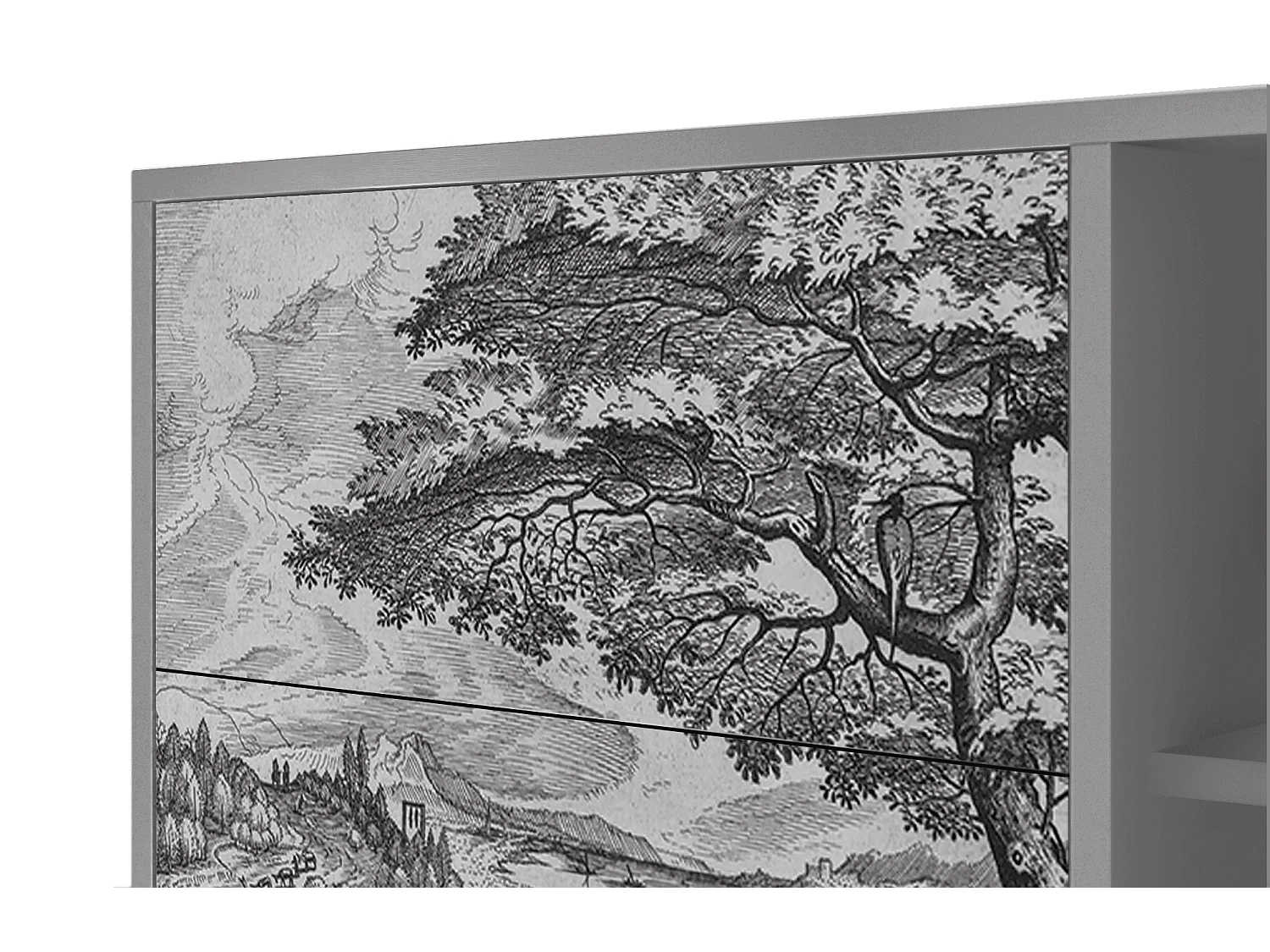 Dressoir - 125x98x48 cm - BS2 - Milites Requiescentes, Grijs