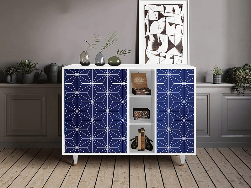 Buffet - 125x98x48 cm - BS2 - Milky Way, Blanc