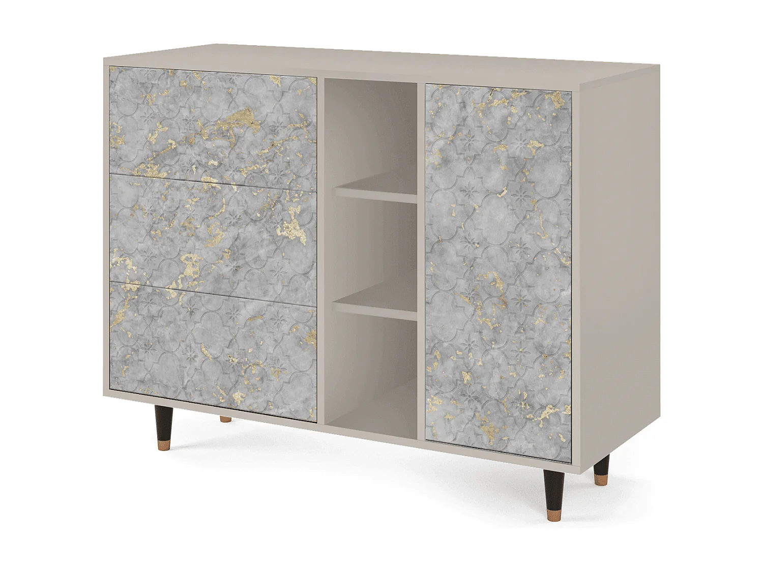 Buffet - 125x98x48 cm - BS2 - Mariana Trench, Sable