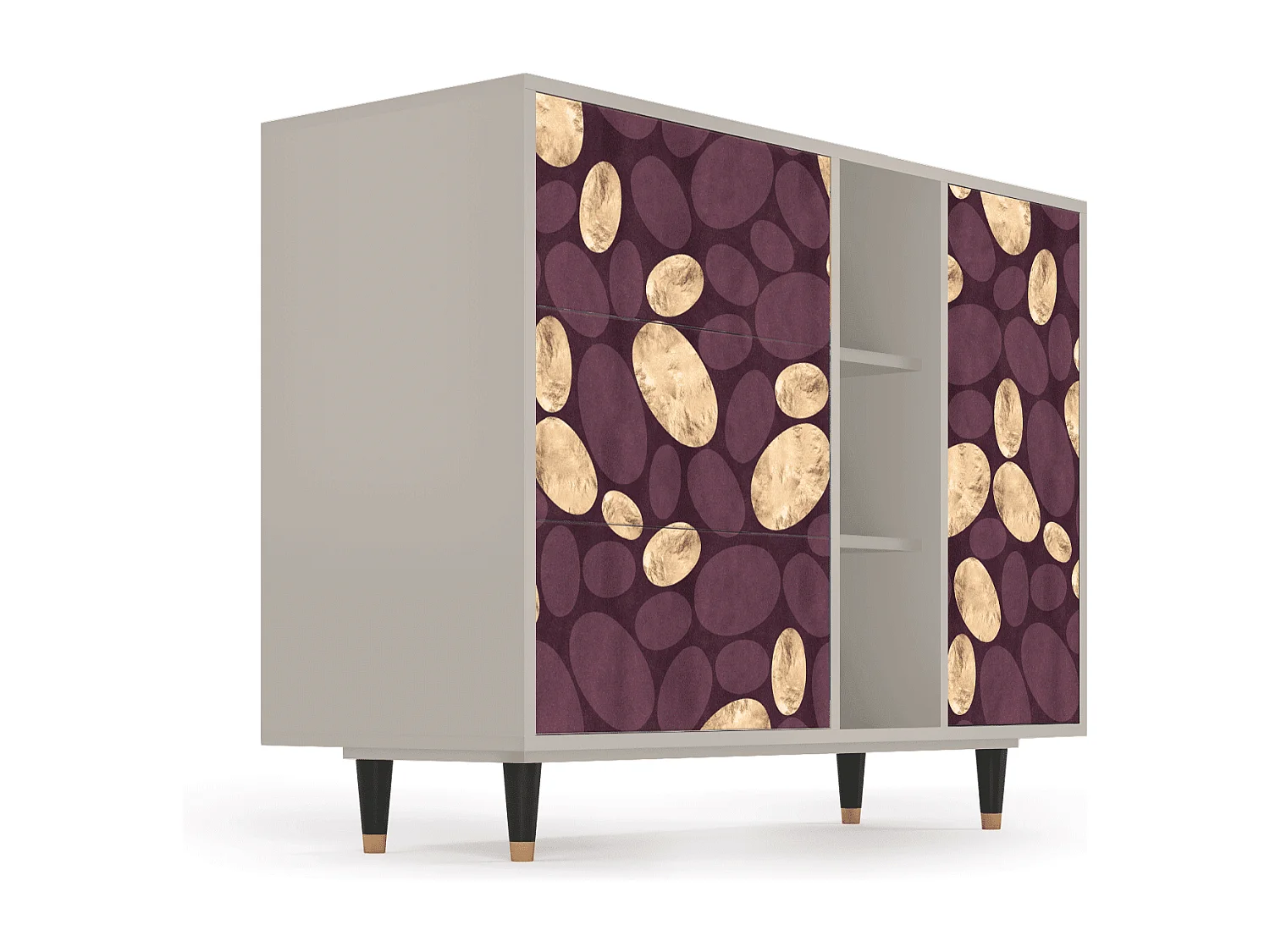 Aparador - 125x98x48 cm - BS2 - Fine Wine, Areia