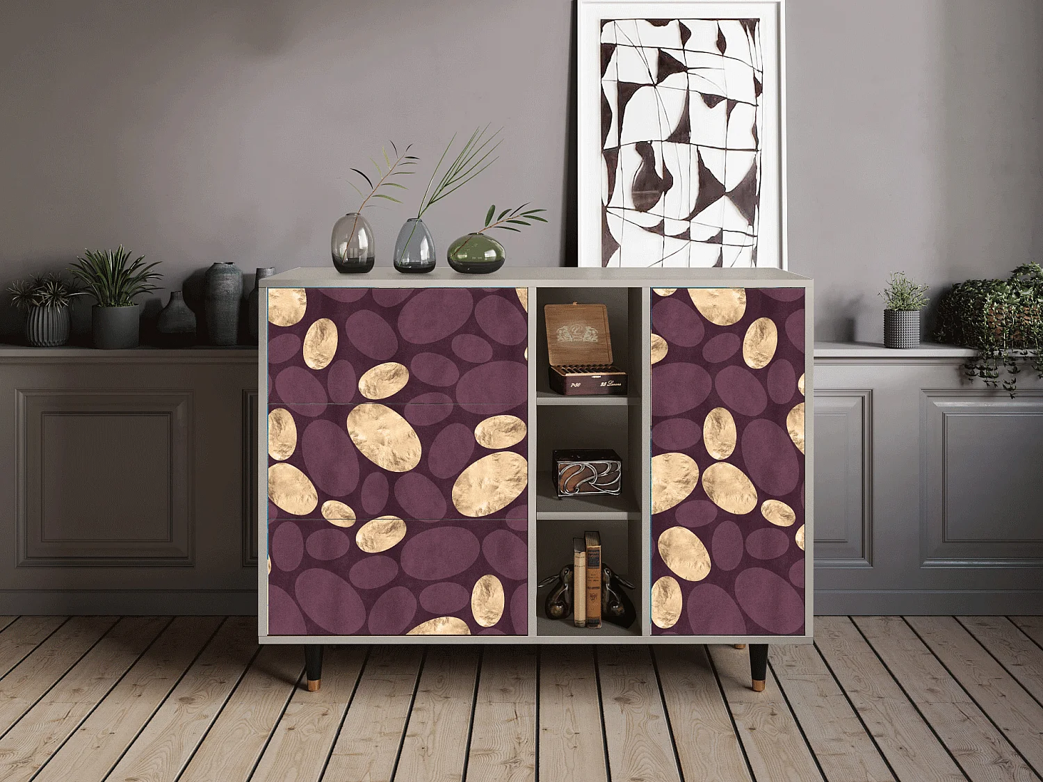 Credenza - 125x98x48 cm - BS2 - Fine Wine, Sabbia