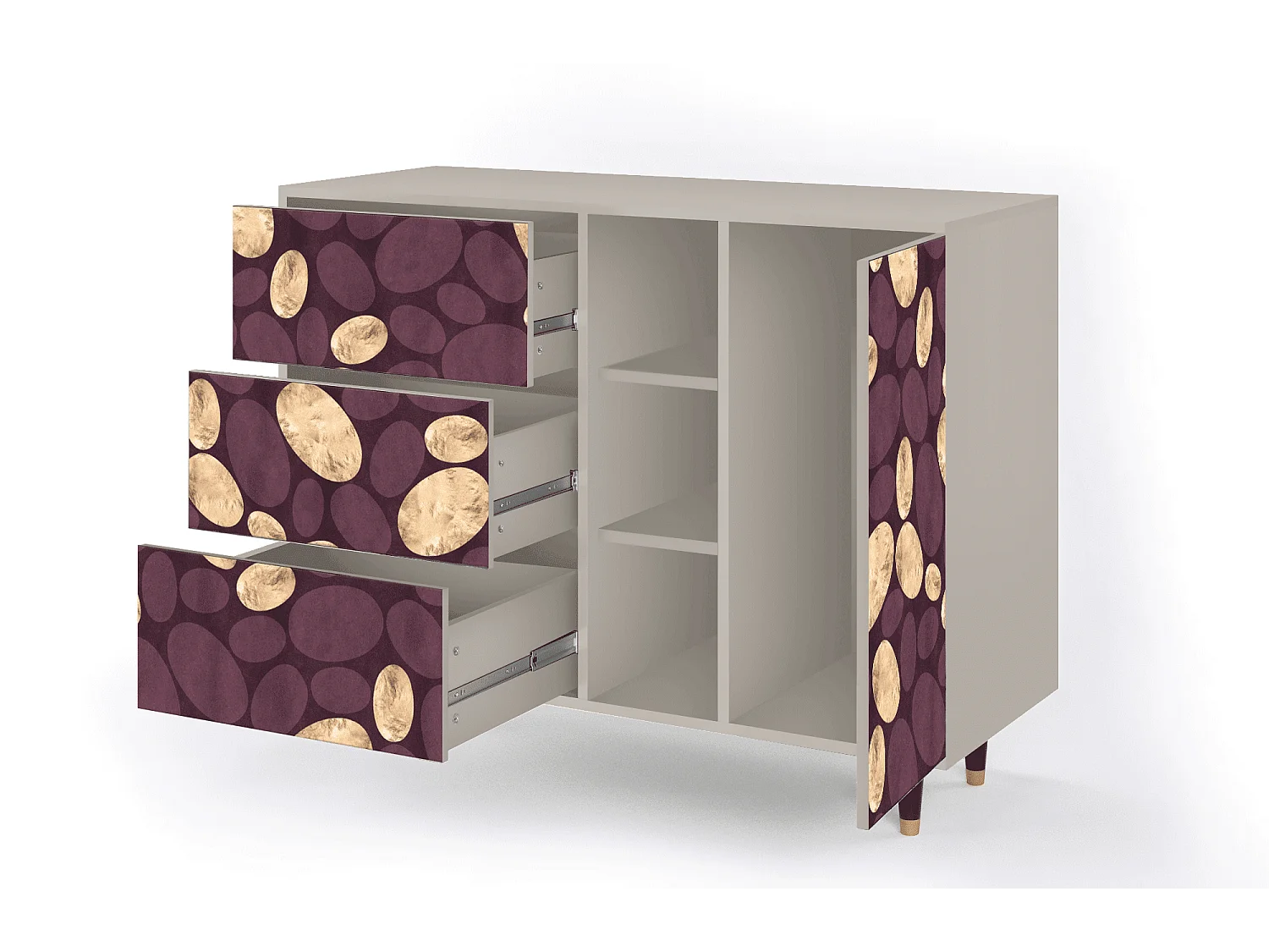 Buffet - 125x98x48 cm - BS2 - Fine Wine, Sable