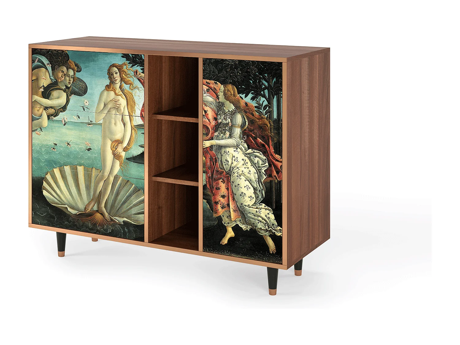 Sideboard - 125x98x48 cm - BS2 - The Birth of Venus, Walnuss