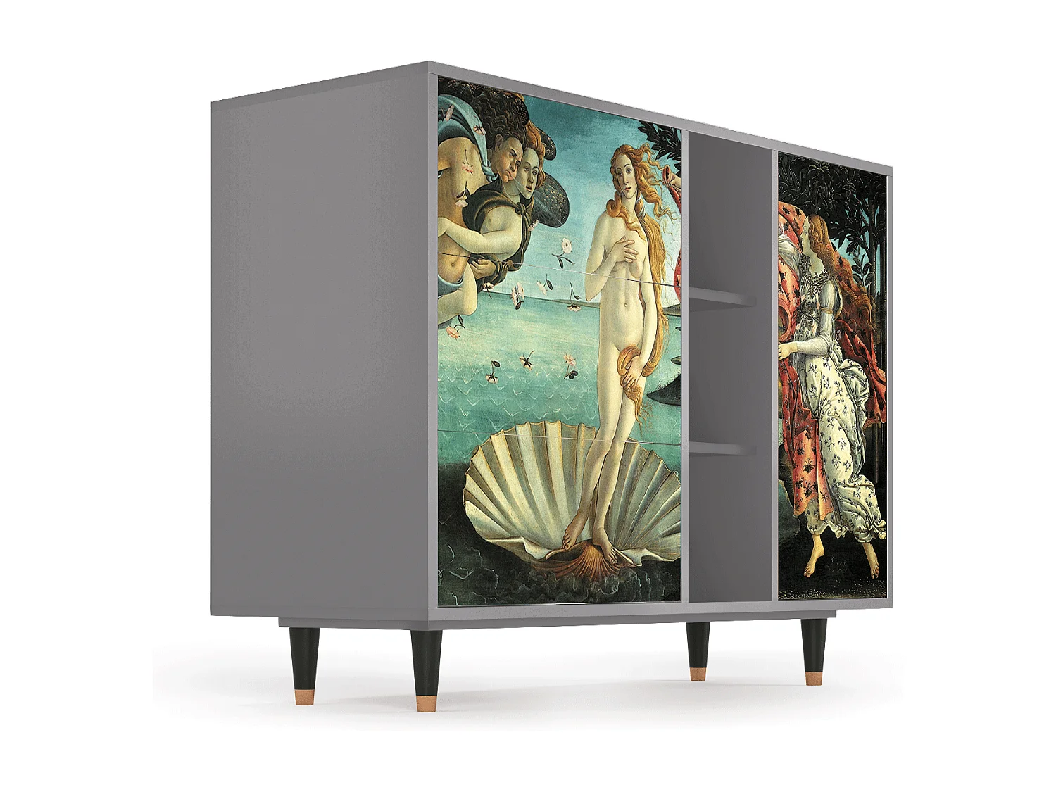 Buffet - 125x98x48 cm - BS2 - The Birth of Venus, Noyer
