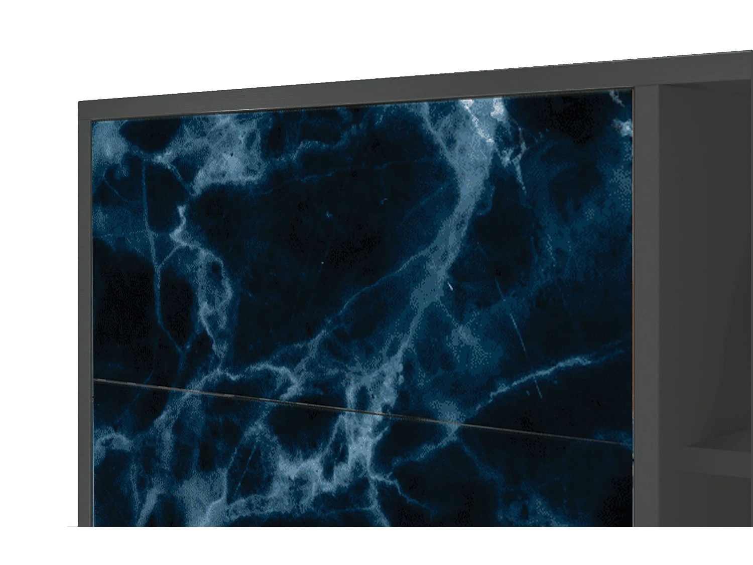 Kredens - 125x98x48 cm - BS2 - Deep Ocean, Antracyt