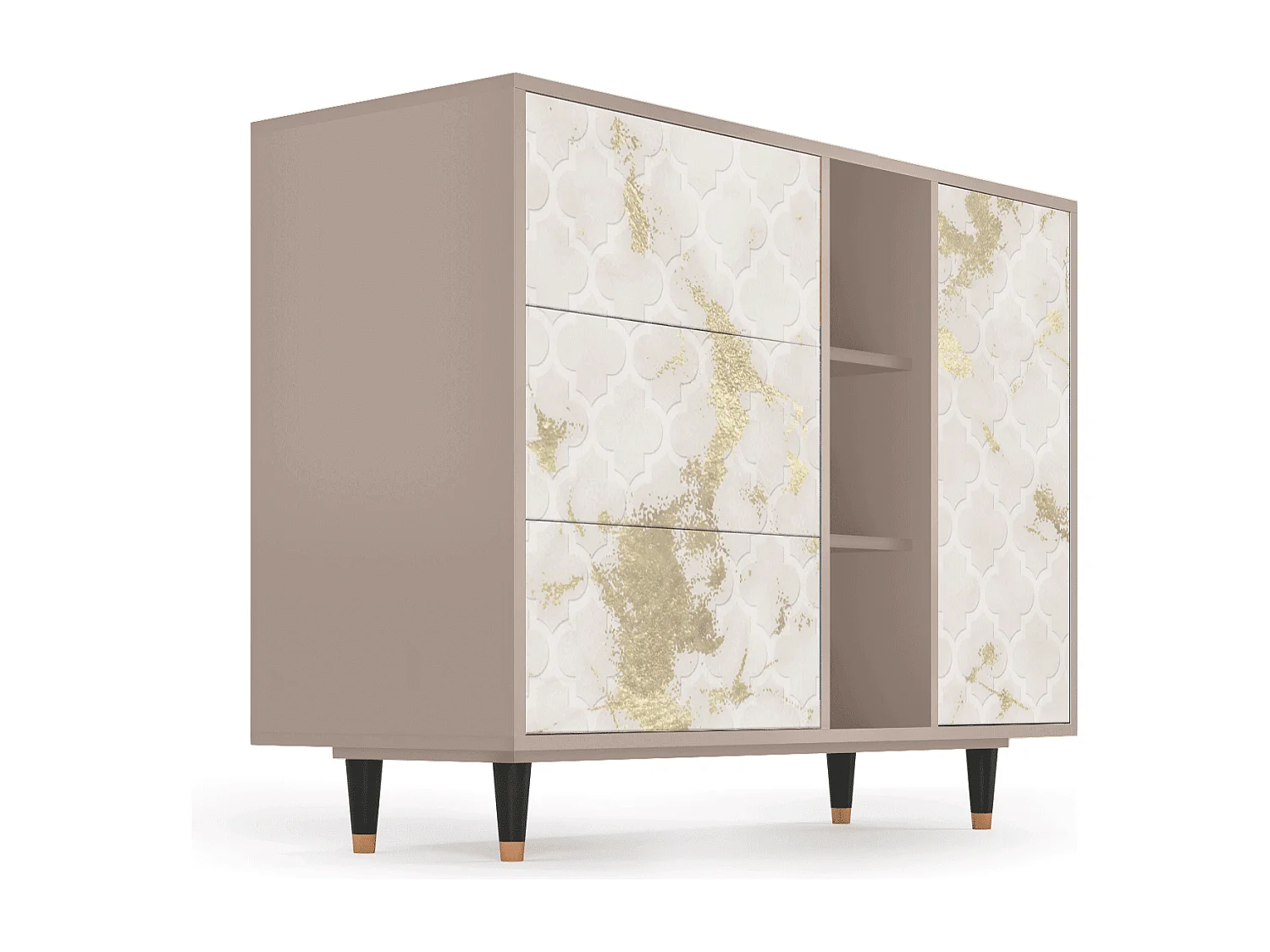 Aparador - 125x98x48 cm - BS2 - Sahara desert, Latte