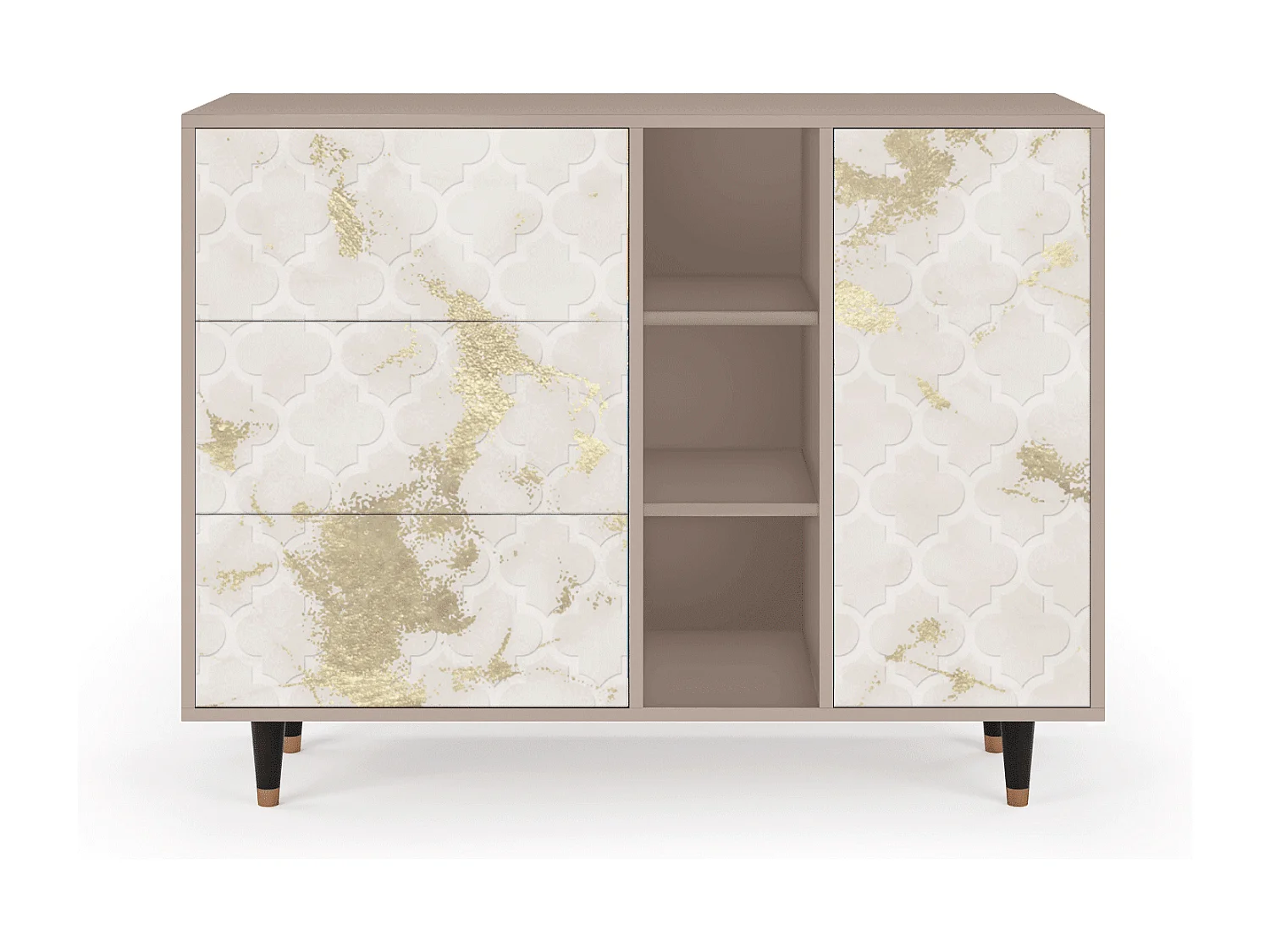 Kredens - 125x98x48 cm - BS2 - Sahara desert, Latte