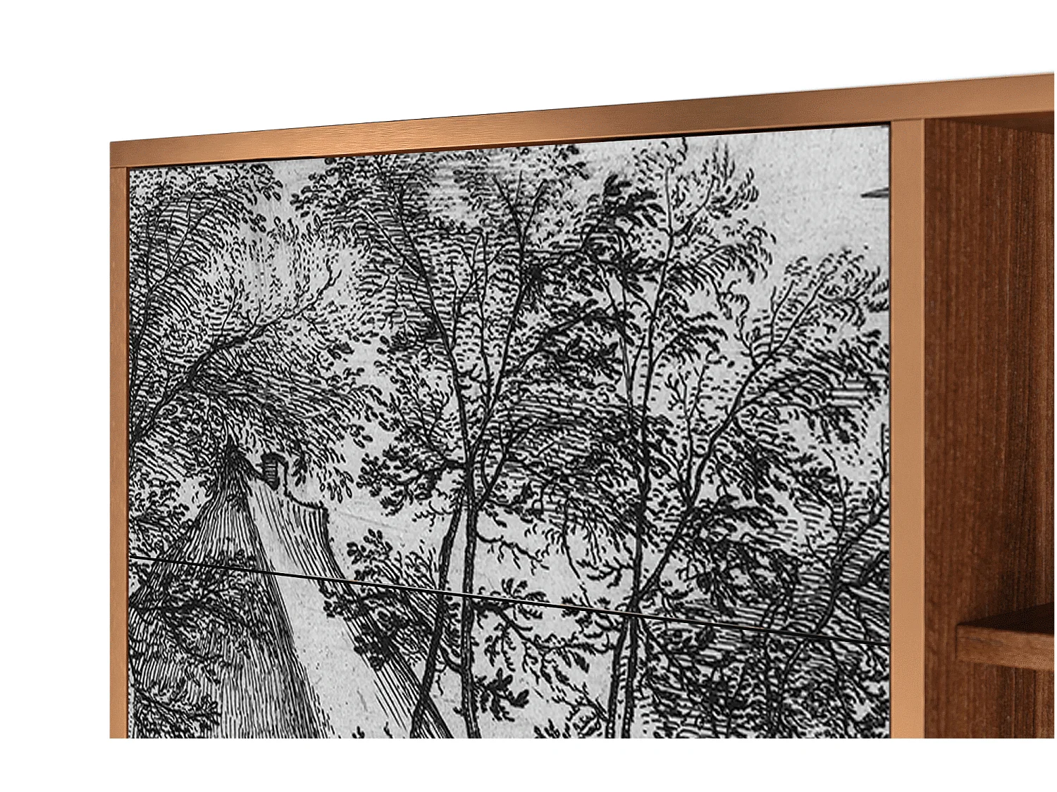 Sideboard - 125x98x48 cm - BS2 - Village Road, Walnuss