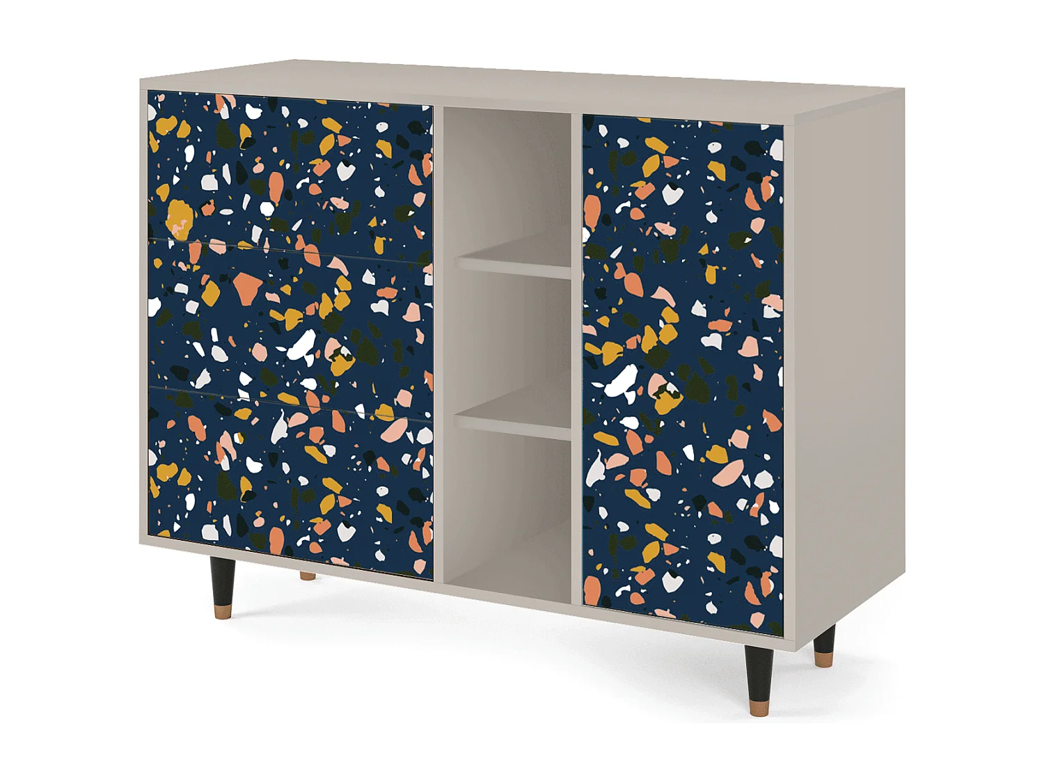 Buffet - 125x98x48 cm - BS2 - Night Sky Langhterns, Sable