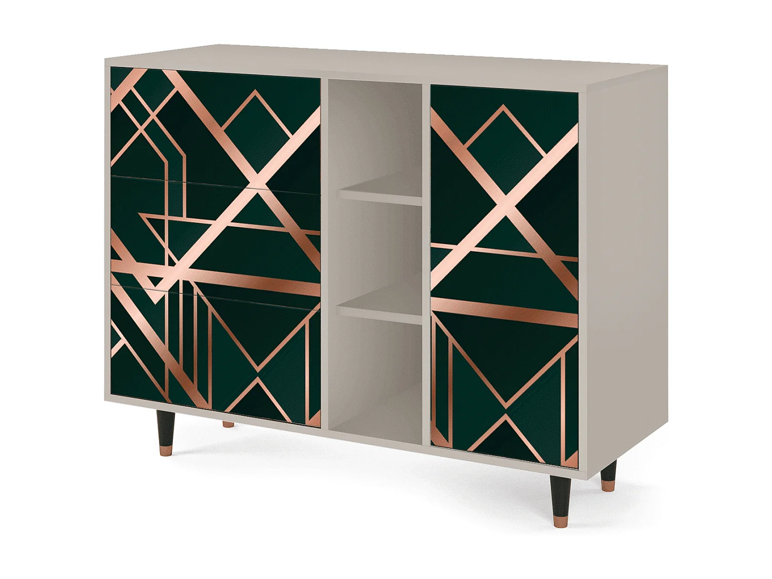 Aparador - 125x98x48 cm - BS2 - Emerald Gatsby, Arena