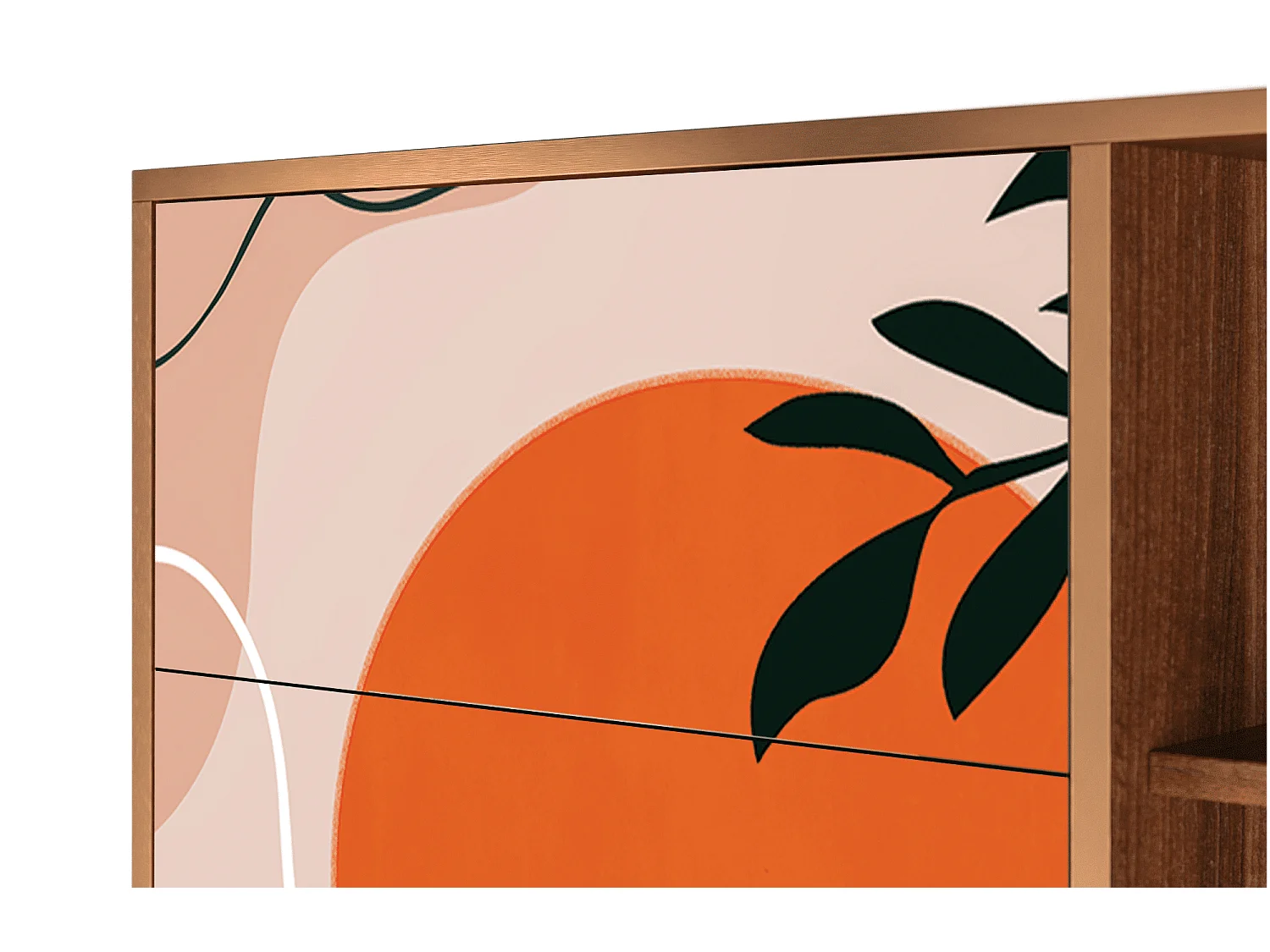 Buffet - 125x98x48 cm - BS2 - Artwork, Noyer