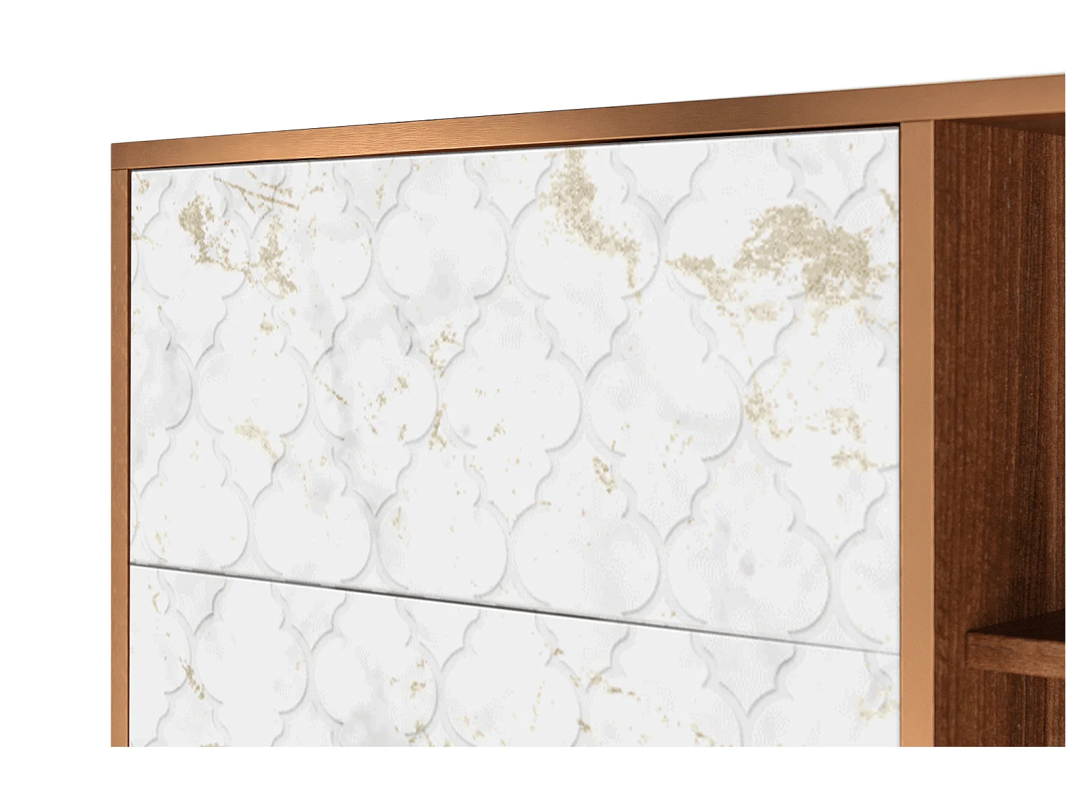 Buffet - 125x98x48 cm - BS2 - Sweet Cotton, Noyer