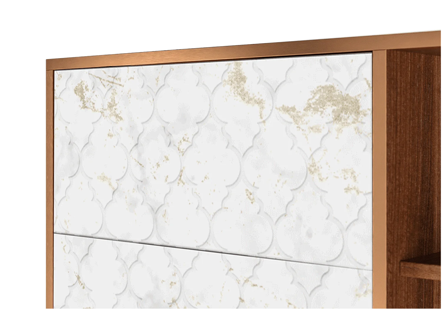 Buffet - 125x98x48 cm - BS2 - Sweet Cotton, Noyer