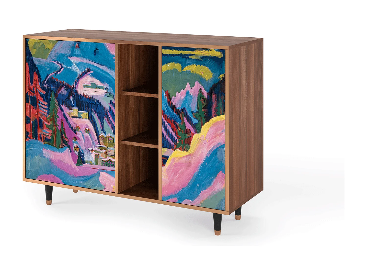 Buffet - 125x98x48 cm - BS2 - Davos Winter, Noyer