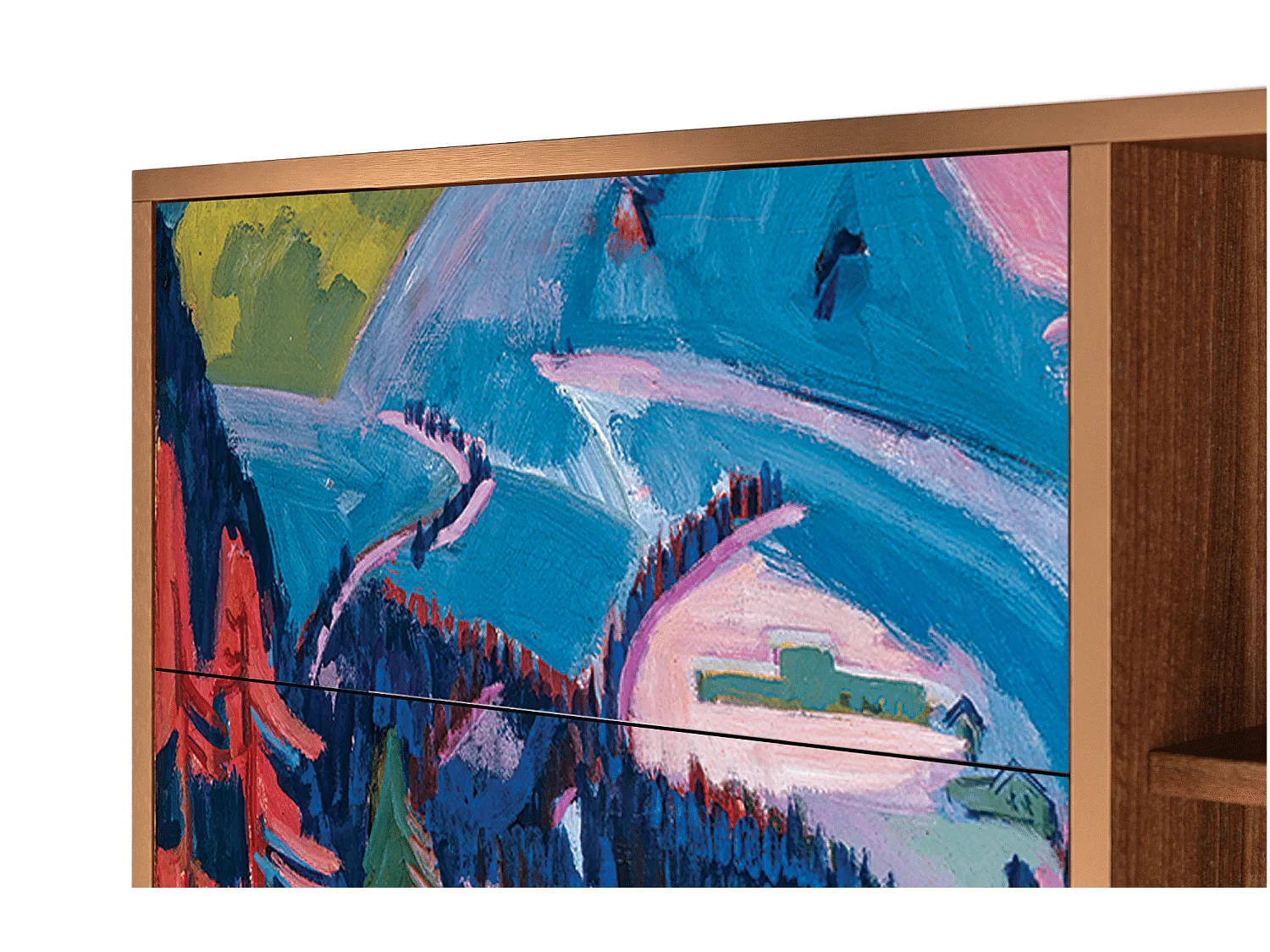 Buffet - 125x98x48 cm - BS2 - Davos Winter, Noyer