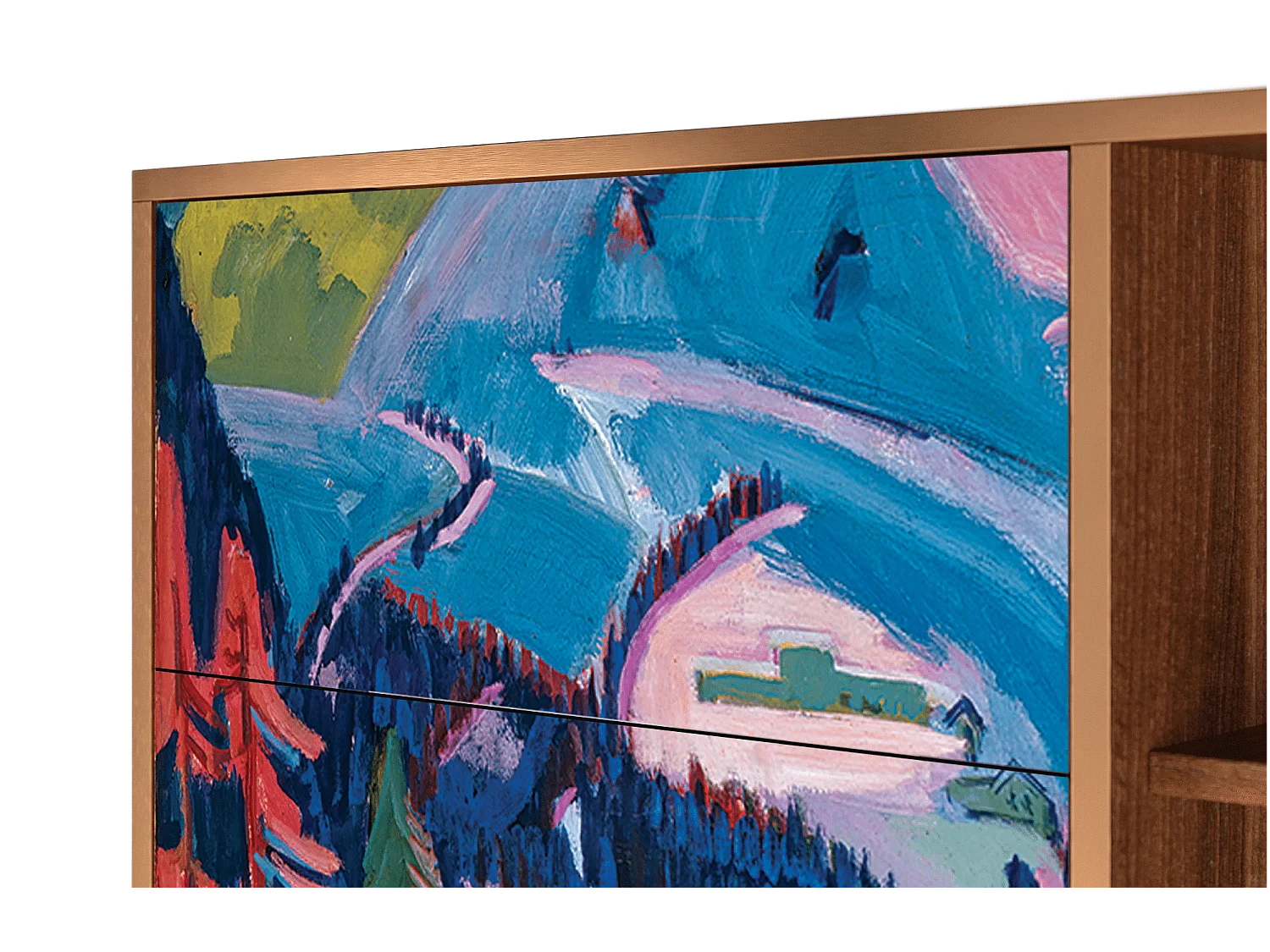 Buffet - 125x98x48 cm - BS2 - Davos Winter, Noyer