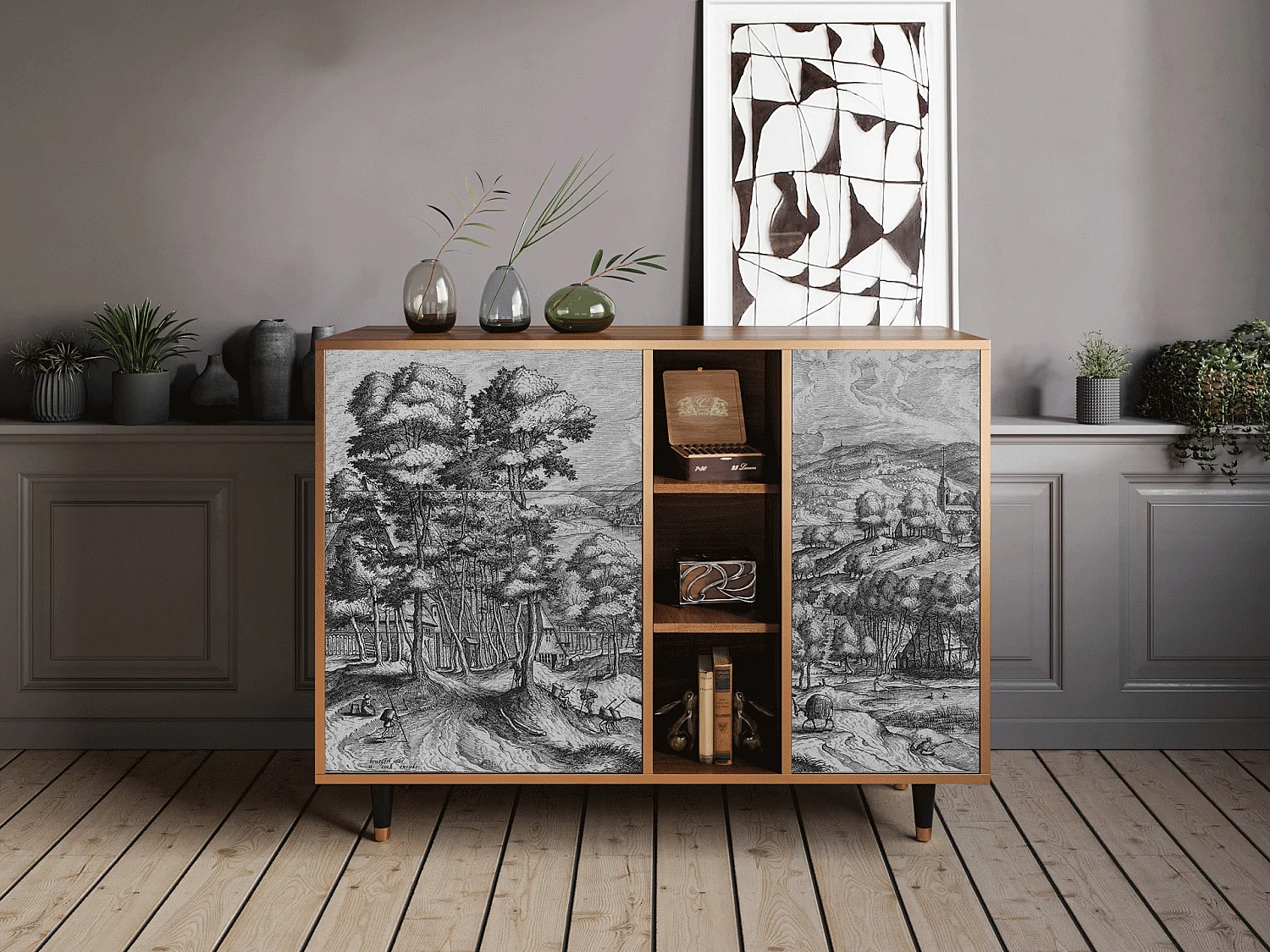 Buffet - 125x98x48 cm - BS2 - Rusticorum, Noyer