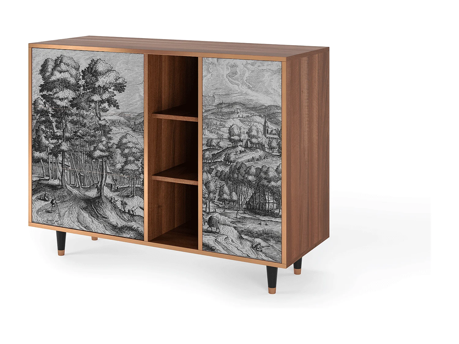 Buffet - 125x98x48 cm - BS2 - Rusticorum, Noyer