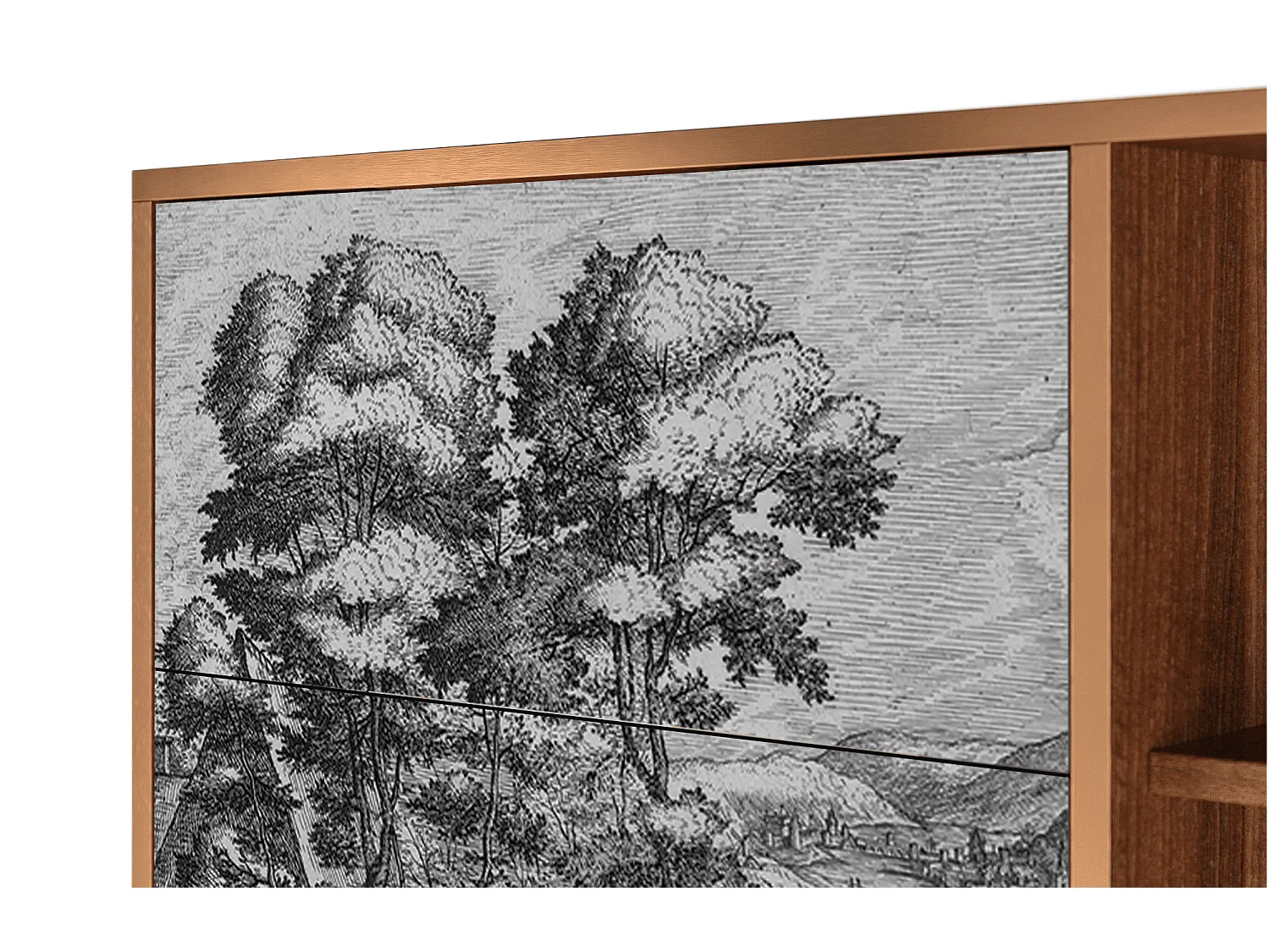 Dressoir - 125x98x48 cm - BS2 - Rusticorum, Walnoot