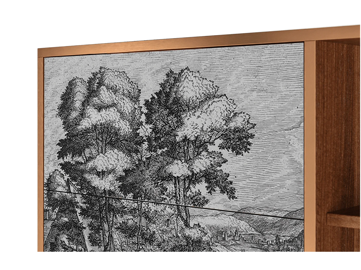 Dressoir - 125x98x48 cm - BS2 - Rusticorum, Walnoot