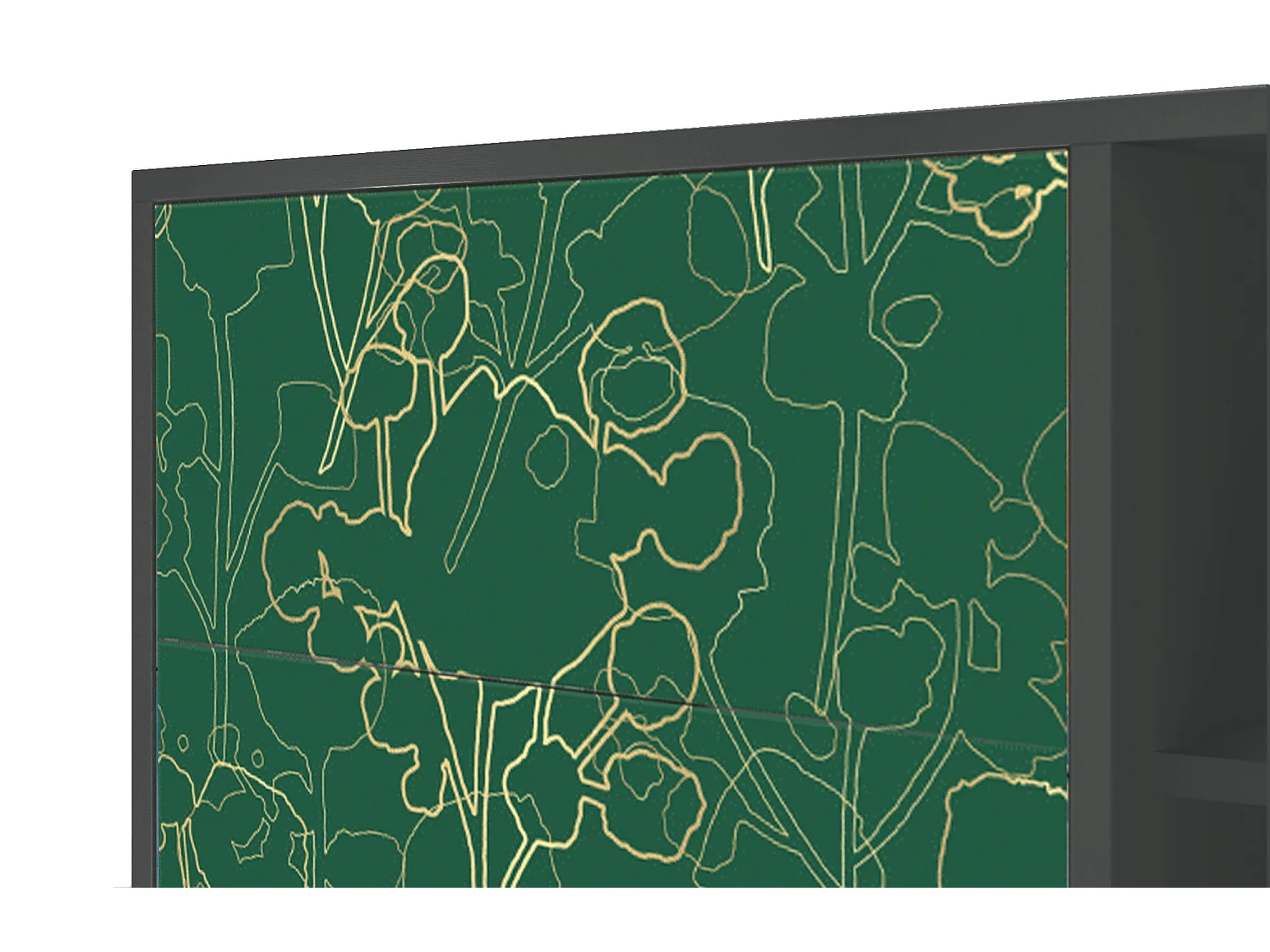 Dressoir - 125x98x48 cm - BS2 - Emerald Forest, Antraciet