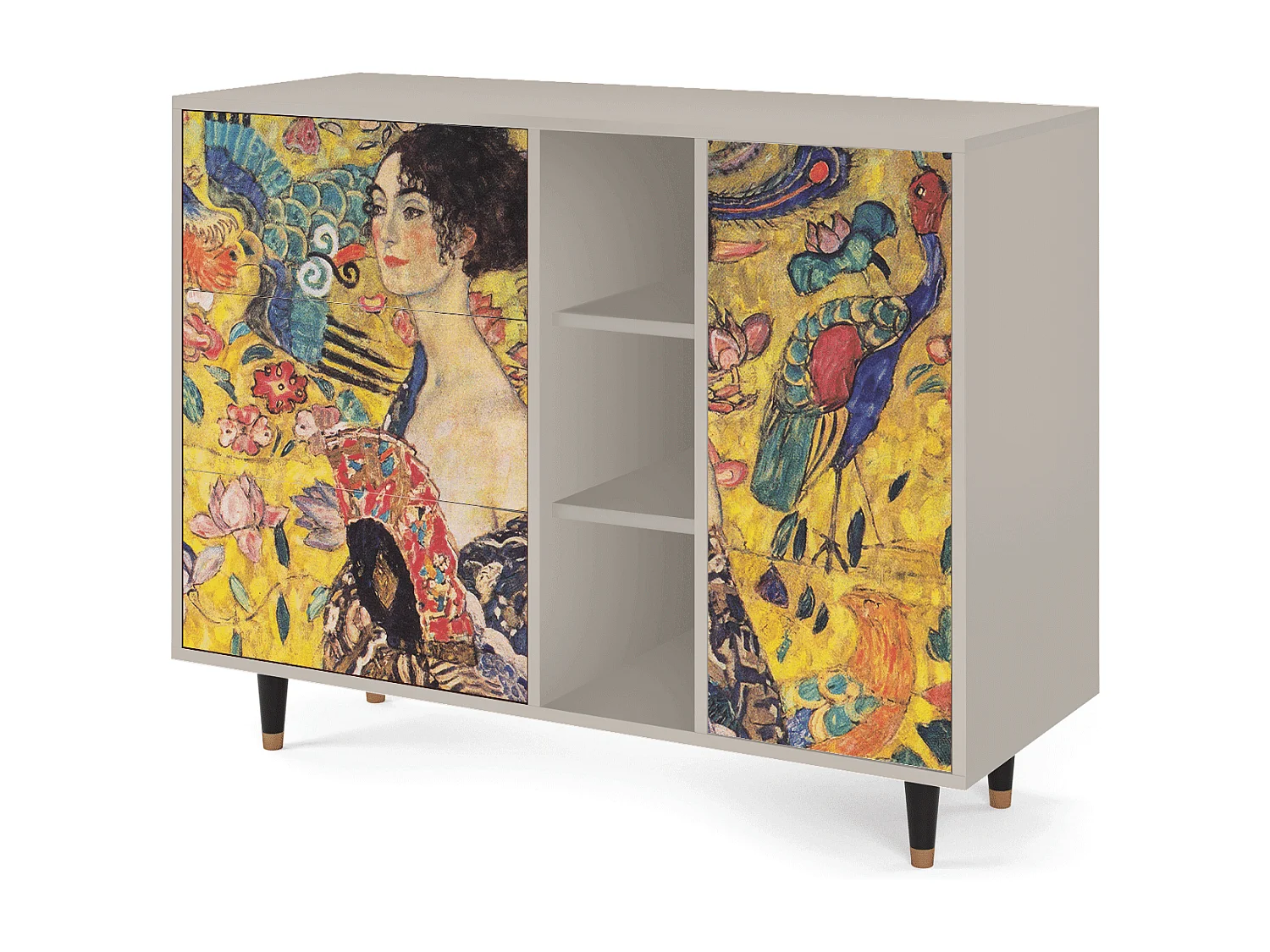 Buffet - 125x98x48 cm - BS2 - Lady with Fan by Klimt, Sable