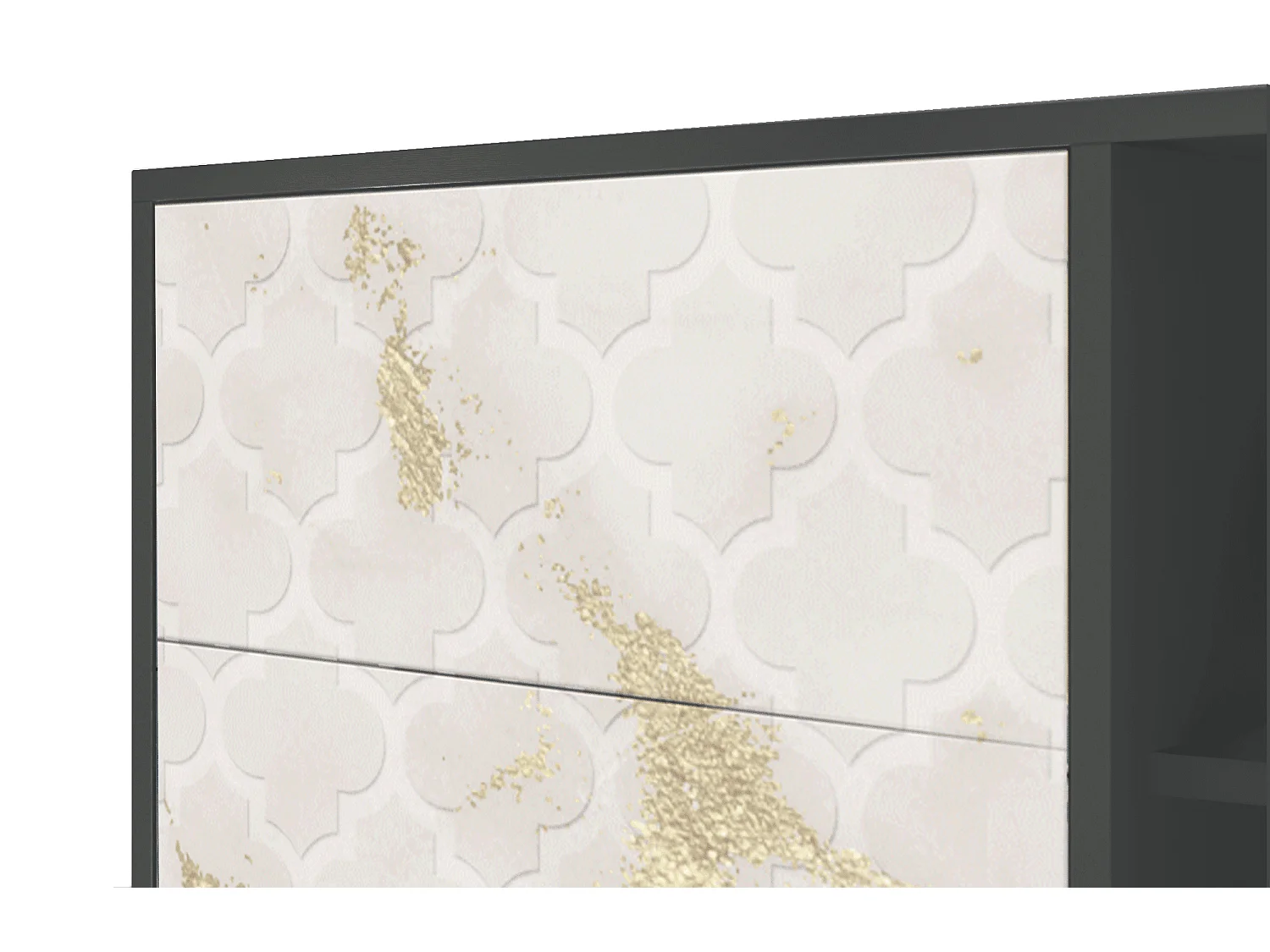 Aparador - 125x98x48 cm - BS2 - Sahara desert, Antracite