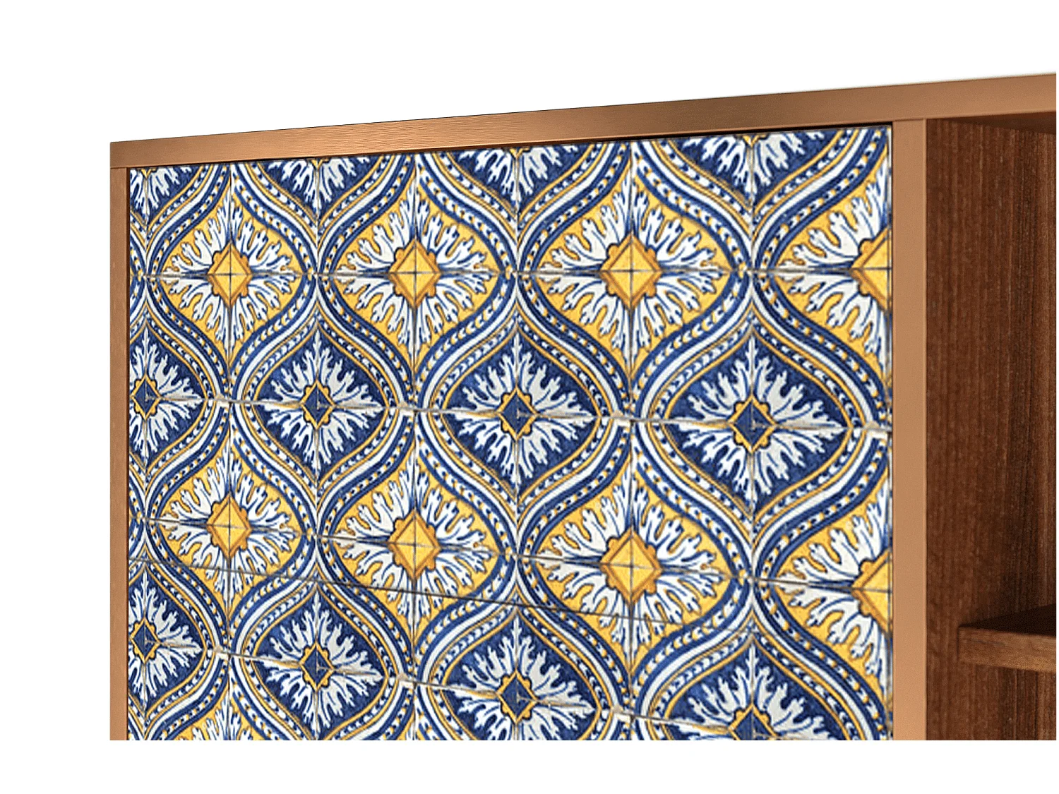 Aparador - 125x98x48 cm - BS2 - Illusory Pattern, Nogueira