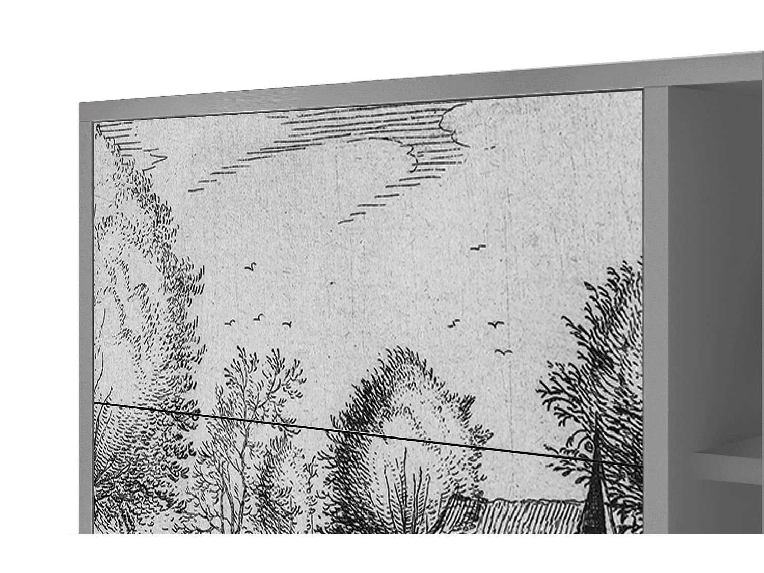 Buffet - 125x98x48 cm - BS2 - A Pond, Gris