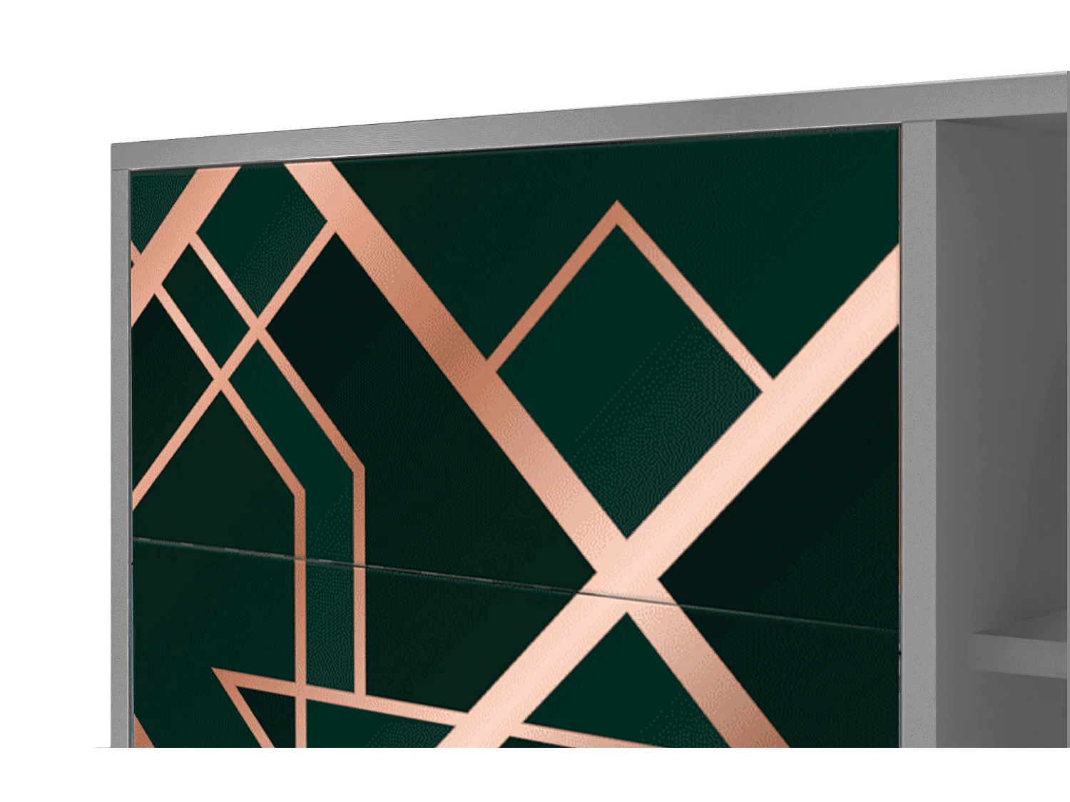Sideboard - 125x98x48 cm - BS2 - Emerald Gatsby, Grau