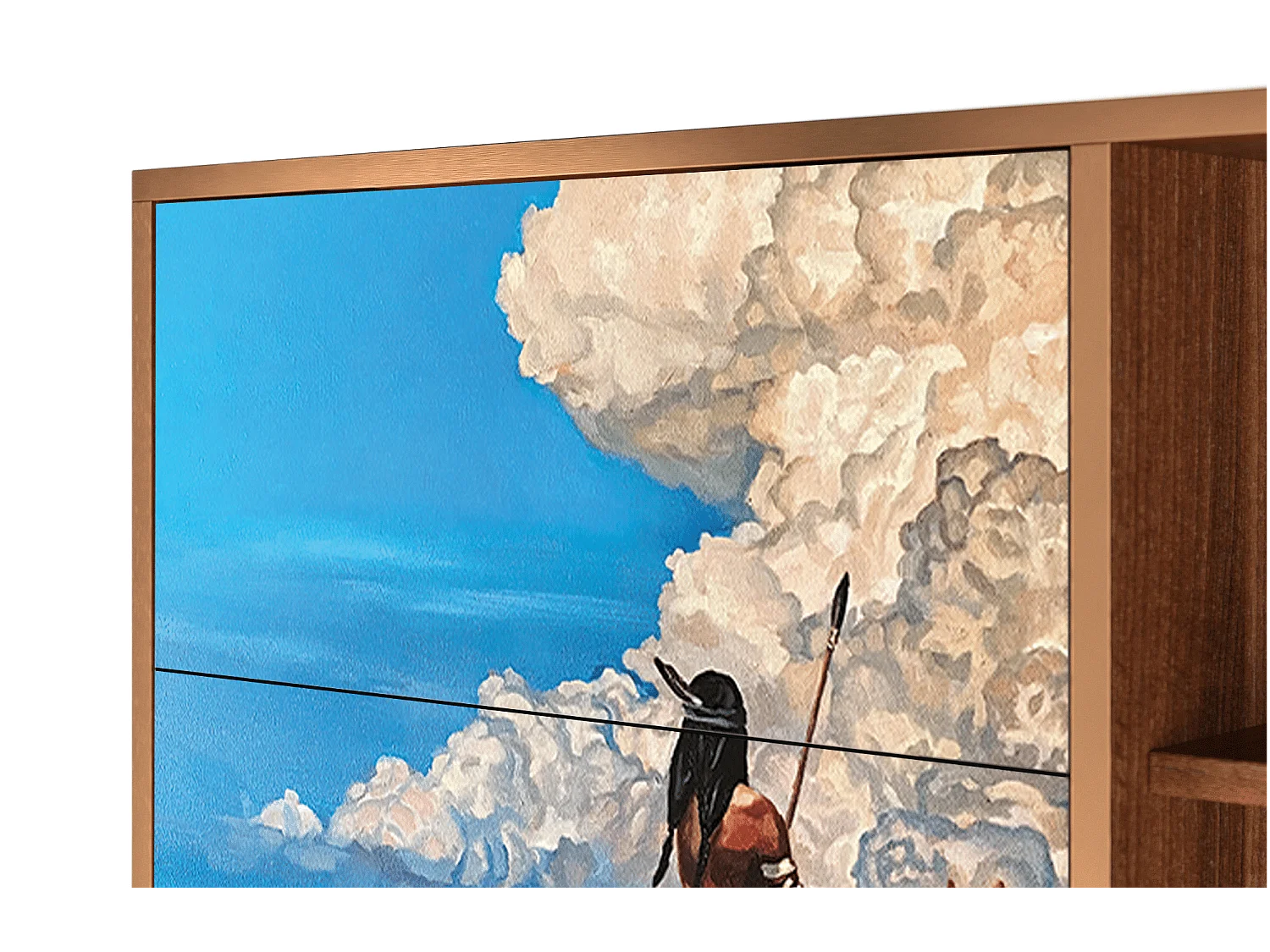 Credenza - 125x98x48 cm - BS2 - Thunderheads by Dean, Noce