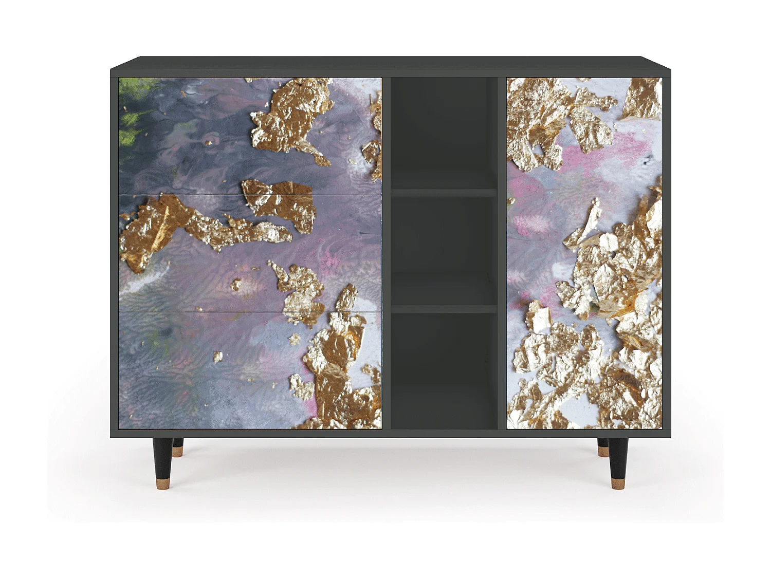 Aparador - 125x98x48 cm - BS2 - Planet Earth, Antracita