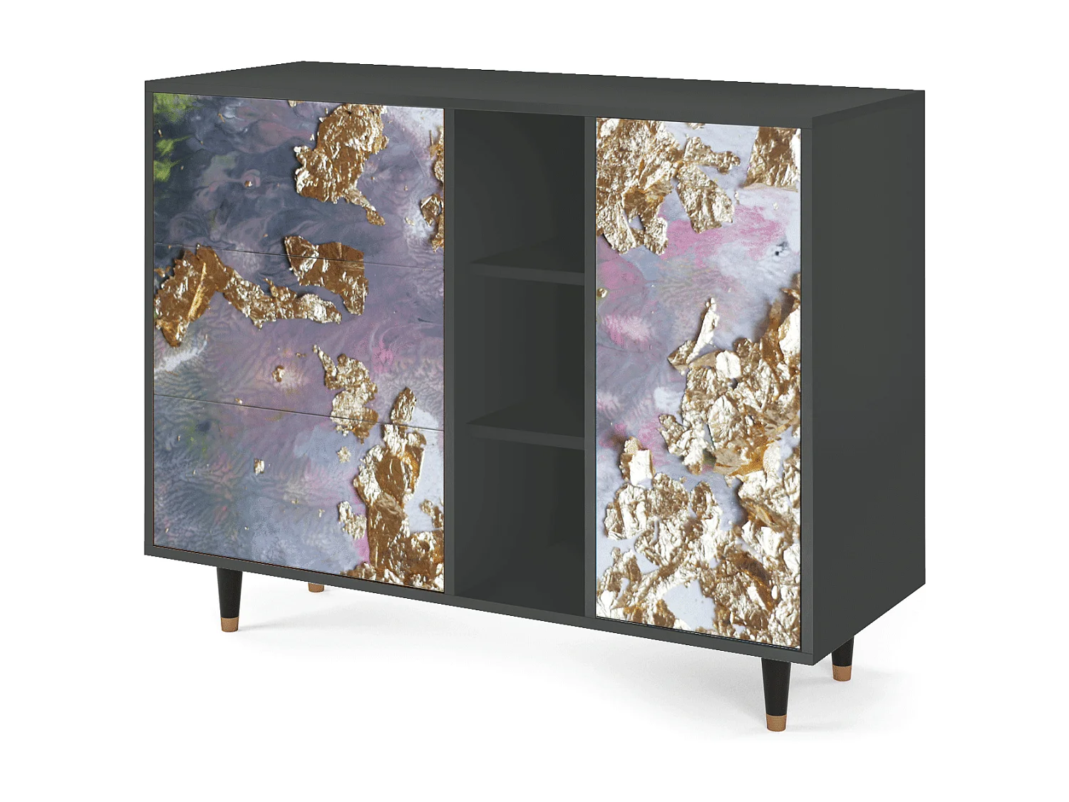 Buffet - 125x98x48 cm - BS2 - Planet Earth, Anthracite