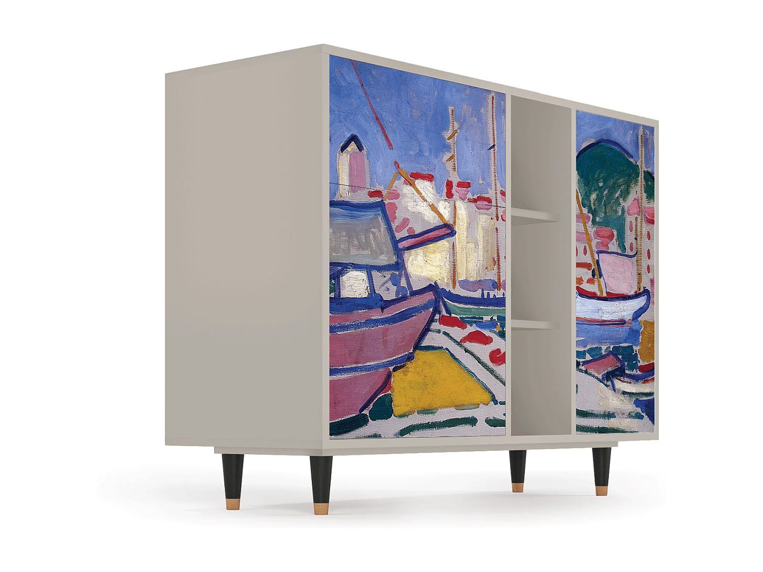 Sideboard - 125x98x48 cm - BS2 - The Port of Collioure , Sand
