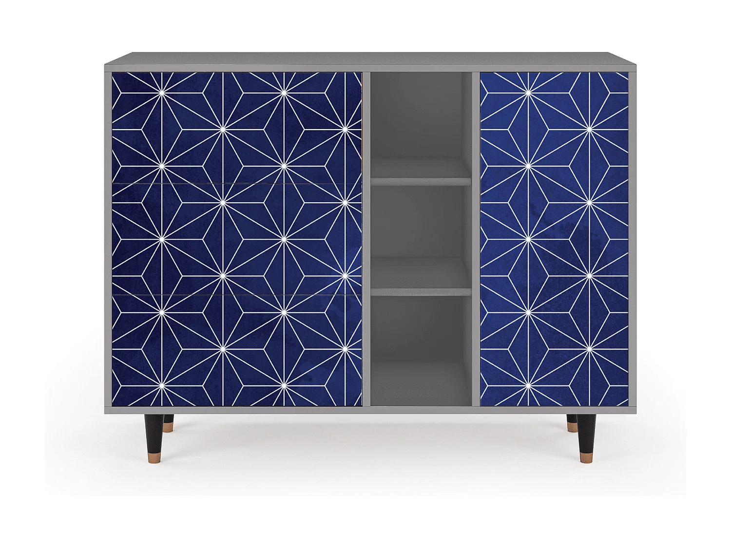 Buffet - 125x98x48 cm - BS2 - Milky Way, Gris