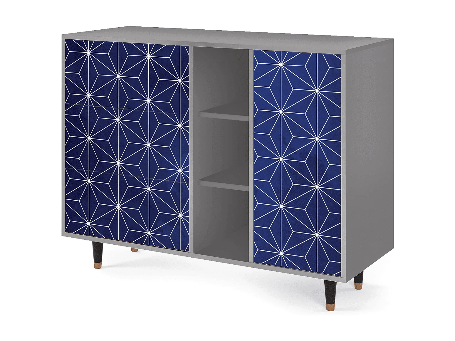 Buffet - 125x98x48 cm - BS2 - Milky Way, Gris