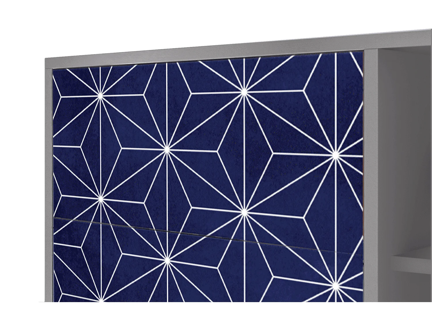 Buffet - 125x98x48 cm - BS2 - Milky Way, Gris