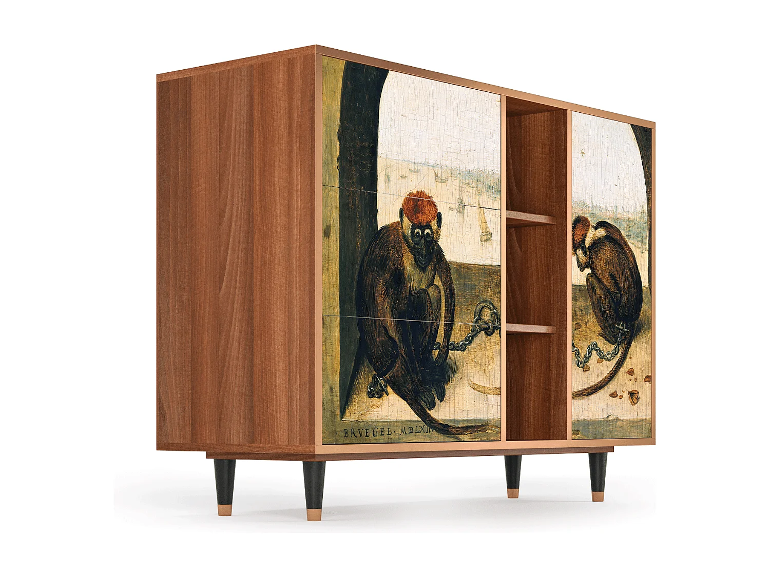 Aparador - 125x98x48 cm - BS2 - Two Monkeys, Nogueira