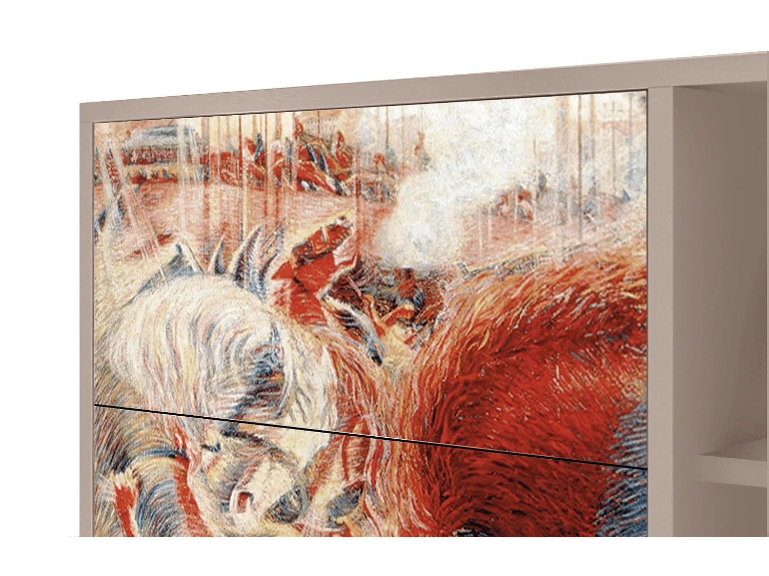 Credenza - 125x98x48 cm - BS2 - The City Rises, Latte