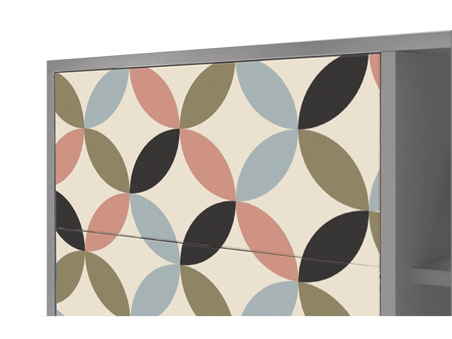 Buffet - 125x98x48 cm - BS2 - Butterfly Effect, Gris