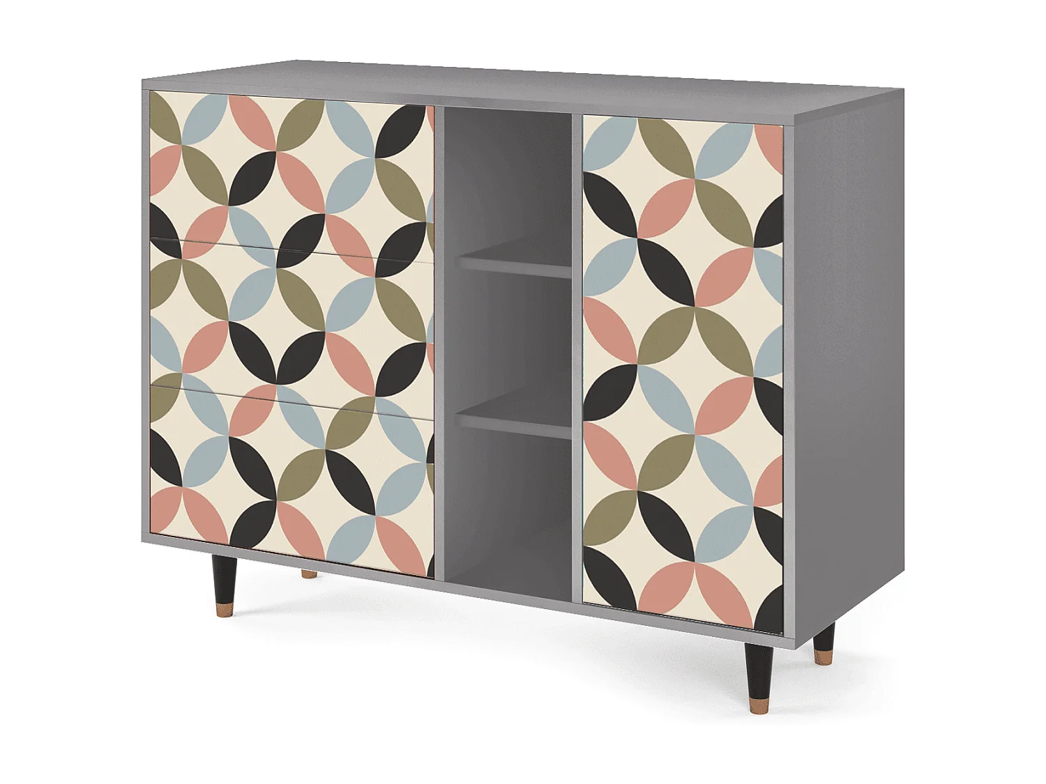 Sideboard - 125x98x48 cm - BS2 - Butterfly Effect, Grau