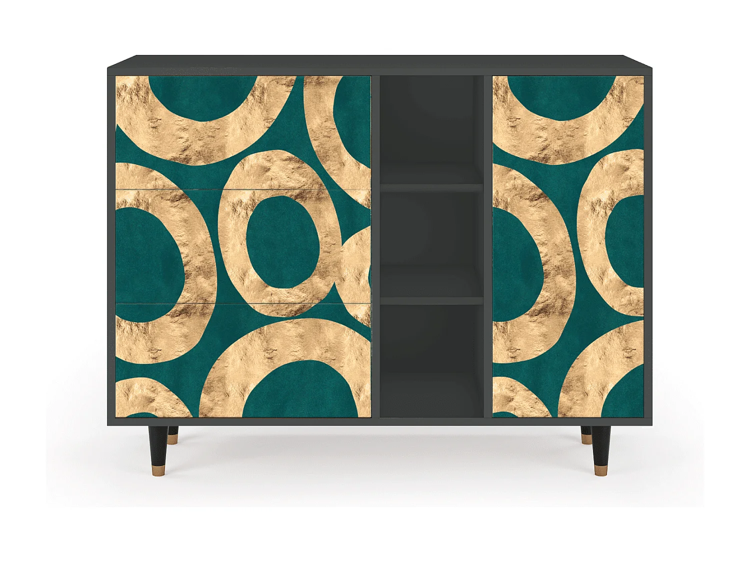 Dressoir - 125x98x48 cm - BS2 - Zircon Sphere, Antraciet