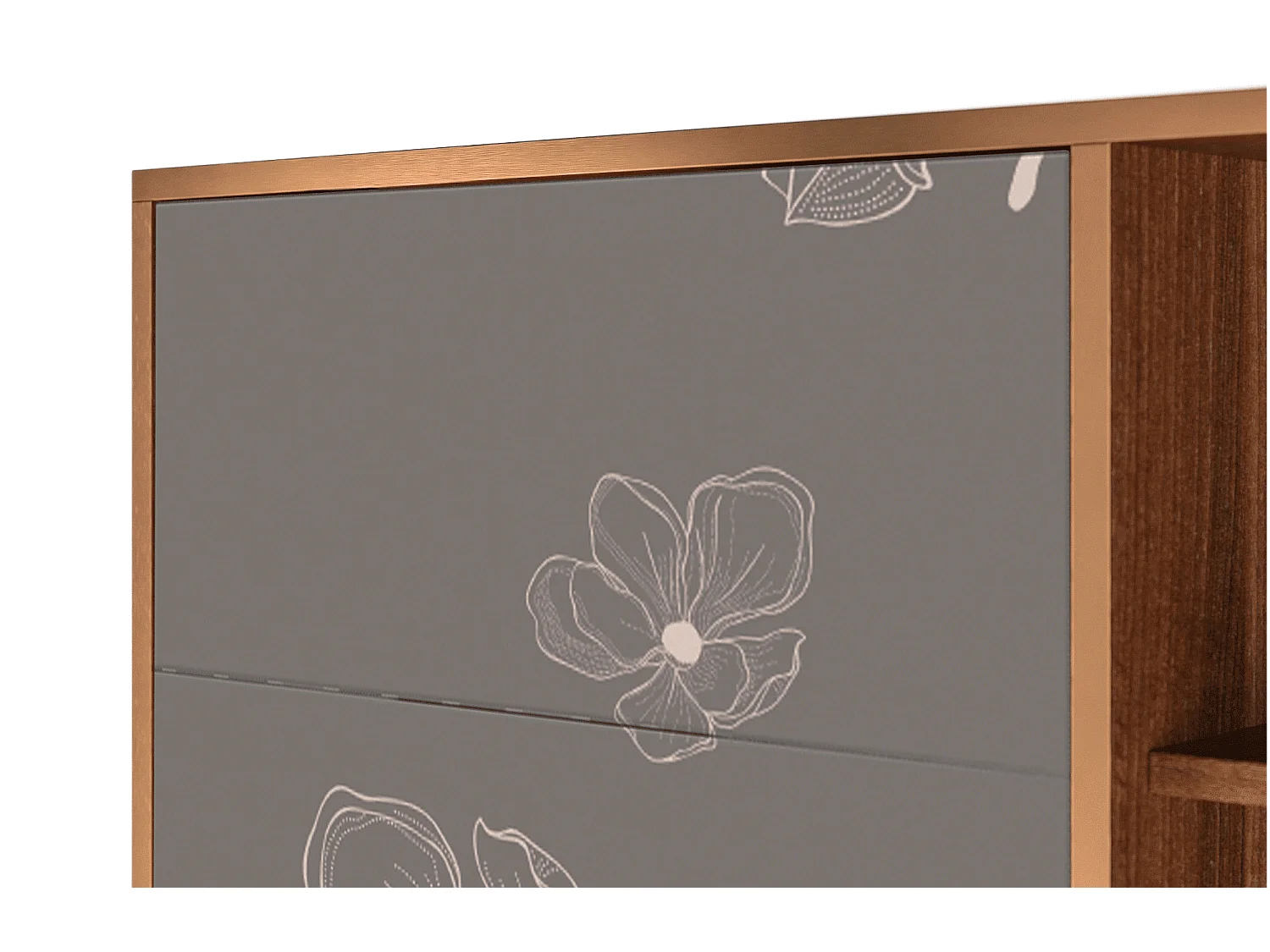 Buffet - 125x98x48 cm - BS2 - Cherry Blossom, Noyer