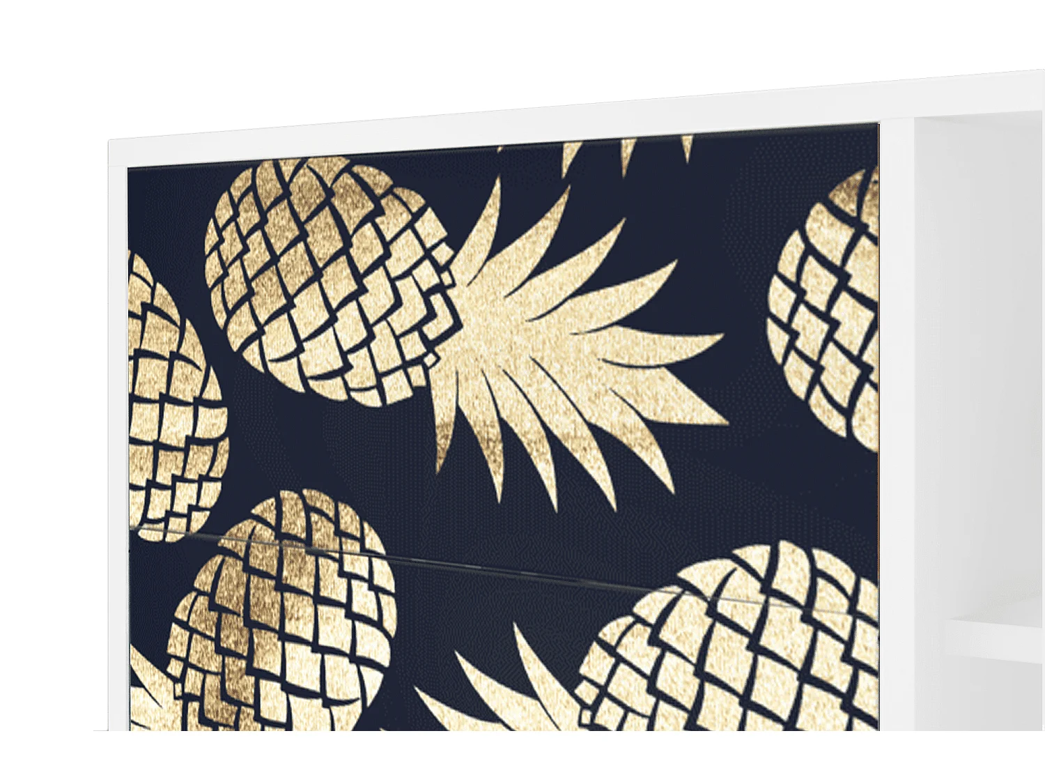 Sideboard - 125x98x48 cm - BS2 - Sunny Pineaple, Weiß