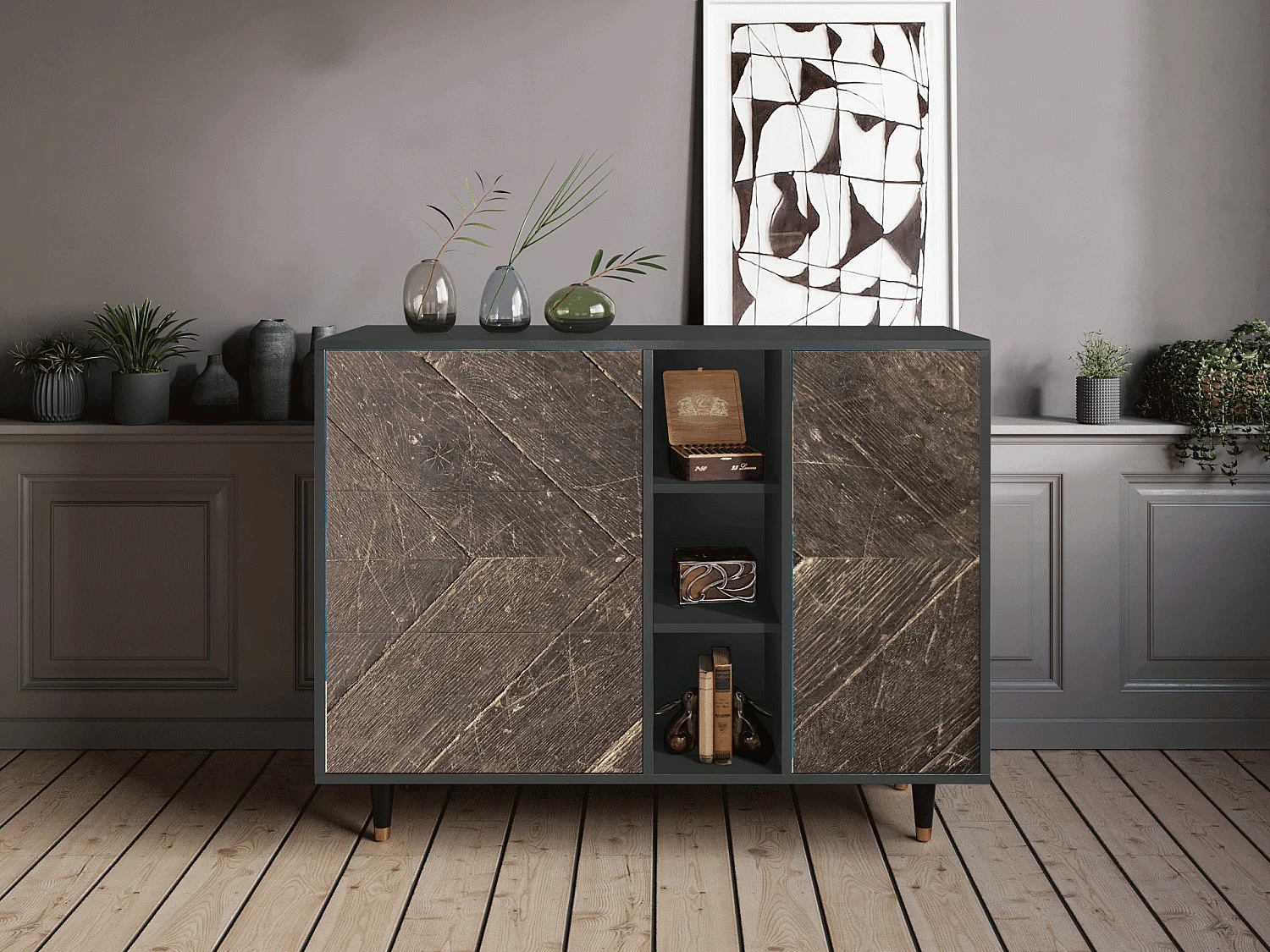 Credenza - 125x98x48 cm - BS2 - Wise Tree, Antracite